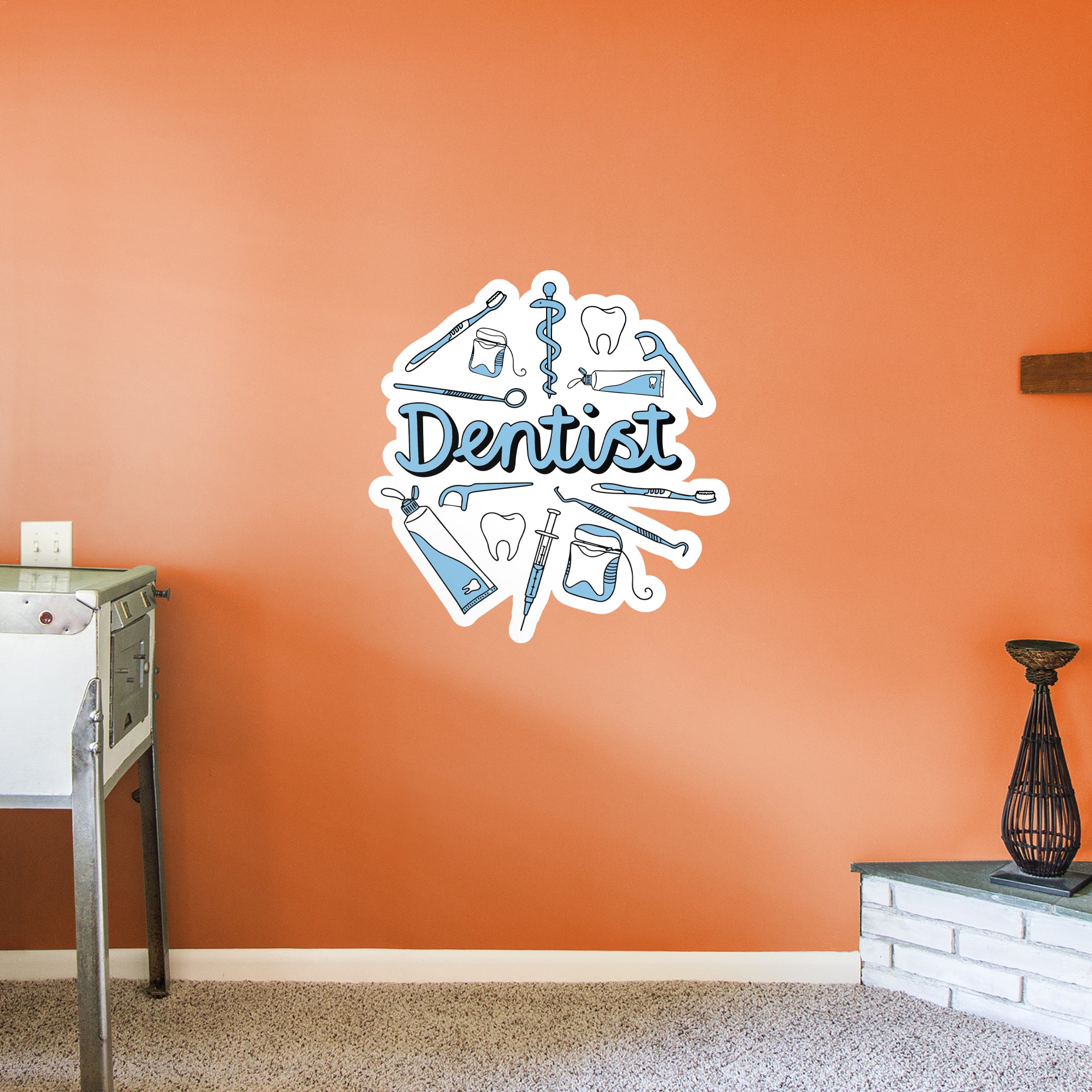 Dentist - Officially Licensed Big Moods Removable Wall Decal Giant Decal (38"W x 37"H) by Fathead | Vinyl