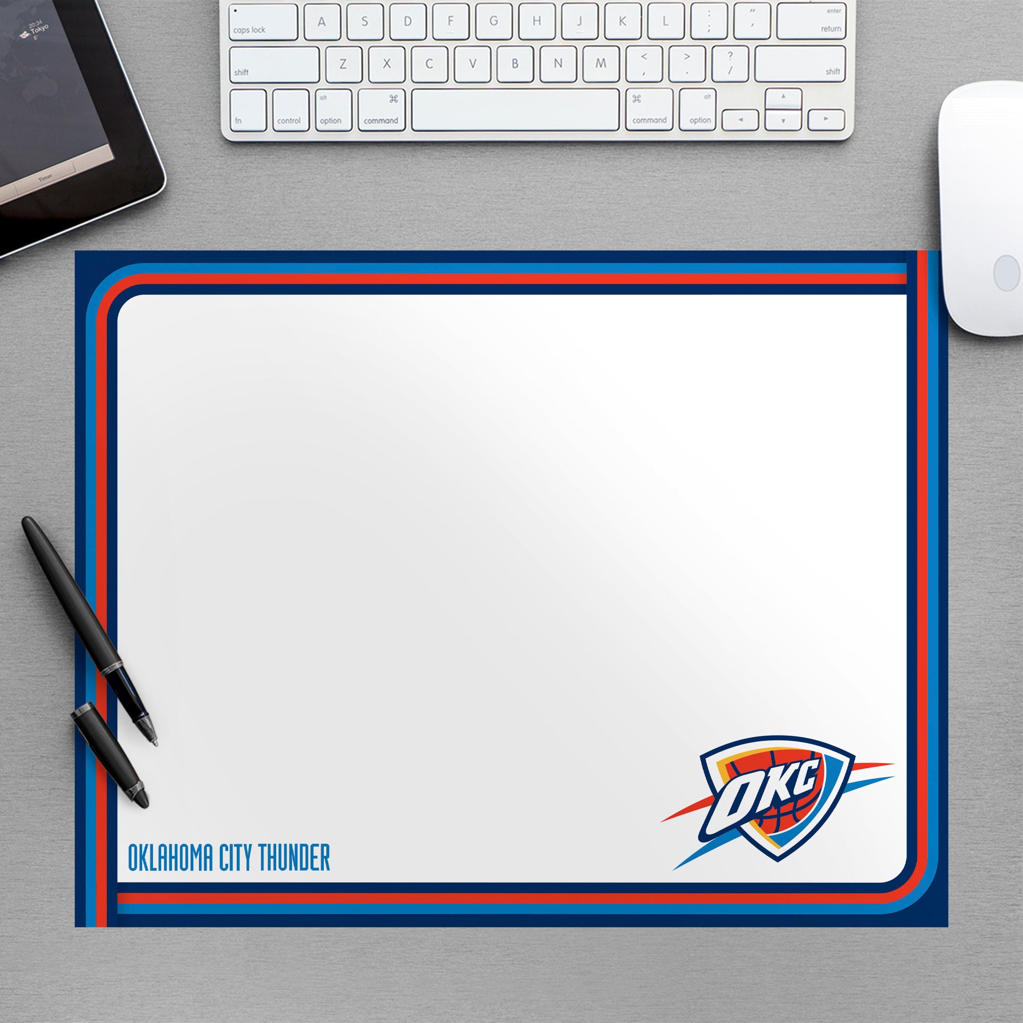 Oklahoma City Thunder for Oklahoma City Thunder: Dry Erase Whiteboard - Officially Licensed NBA Removable Wall Decal Large by Fa
