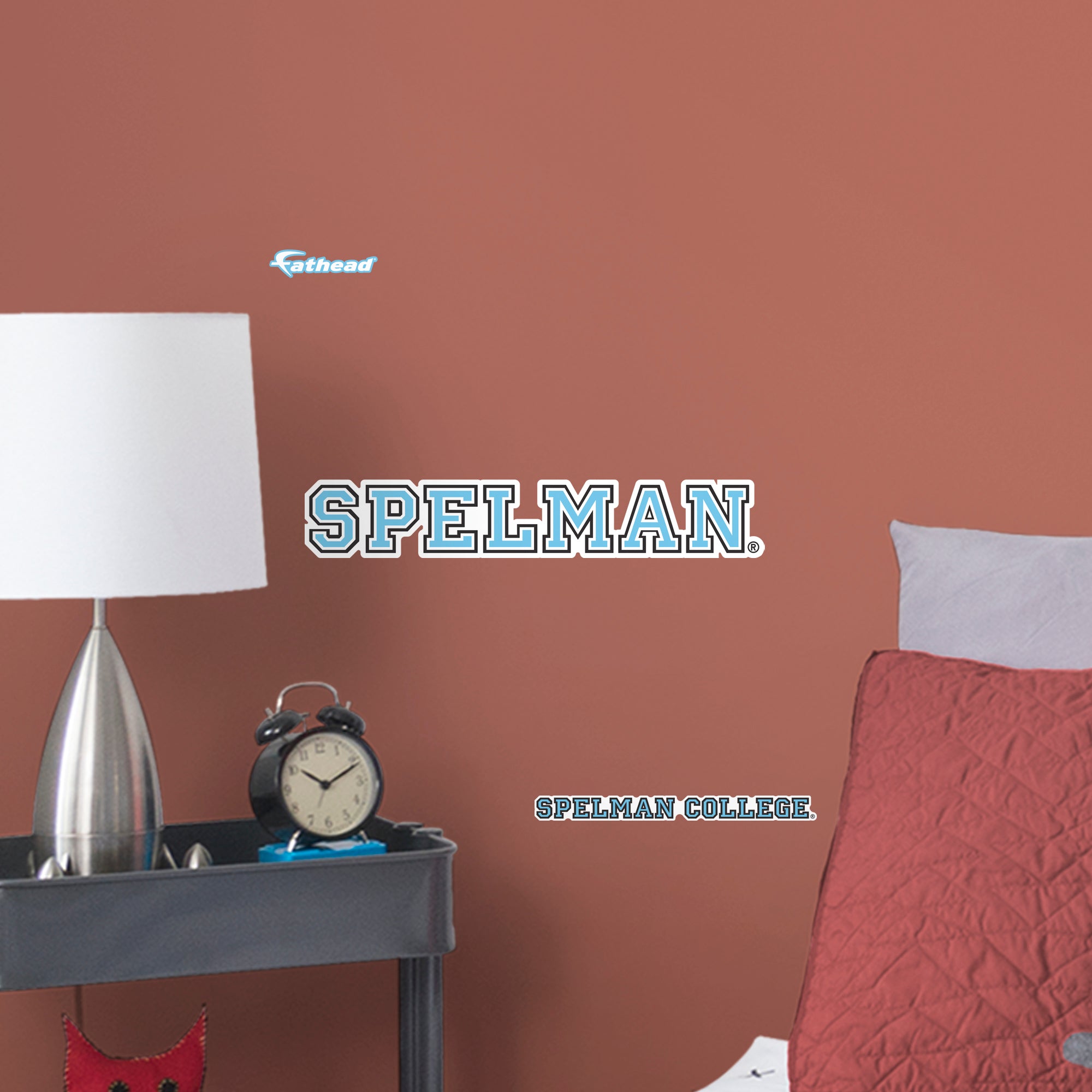 Spelman College 2020 Logo - Officially Licensed NCAA Removable Wall Decal Large by Fathead | Vinyl