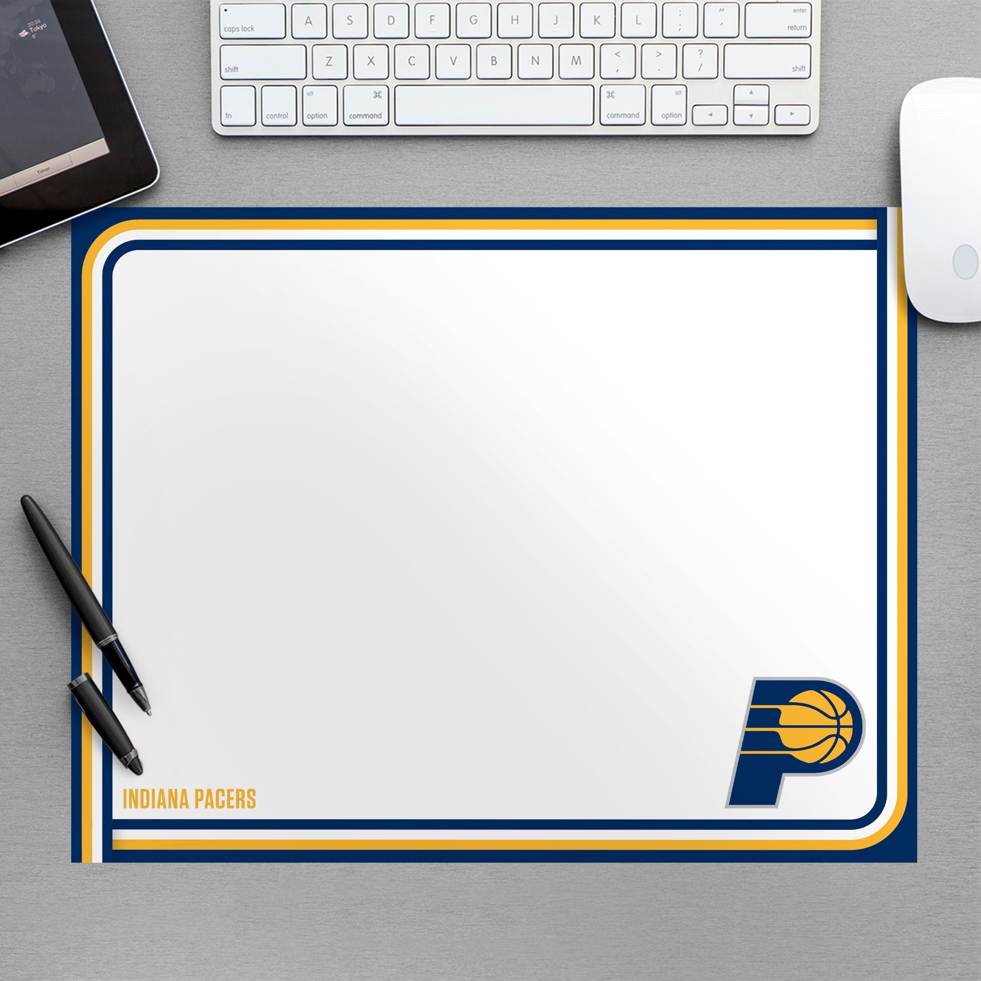 Indiana Pacers for Indiana Pacers: Dry Erase Whiteboard - Officially Licensed NBA Removable Wall Decal Large by Fathead | Vinyl