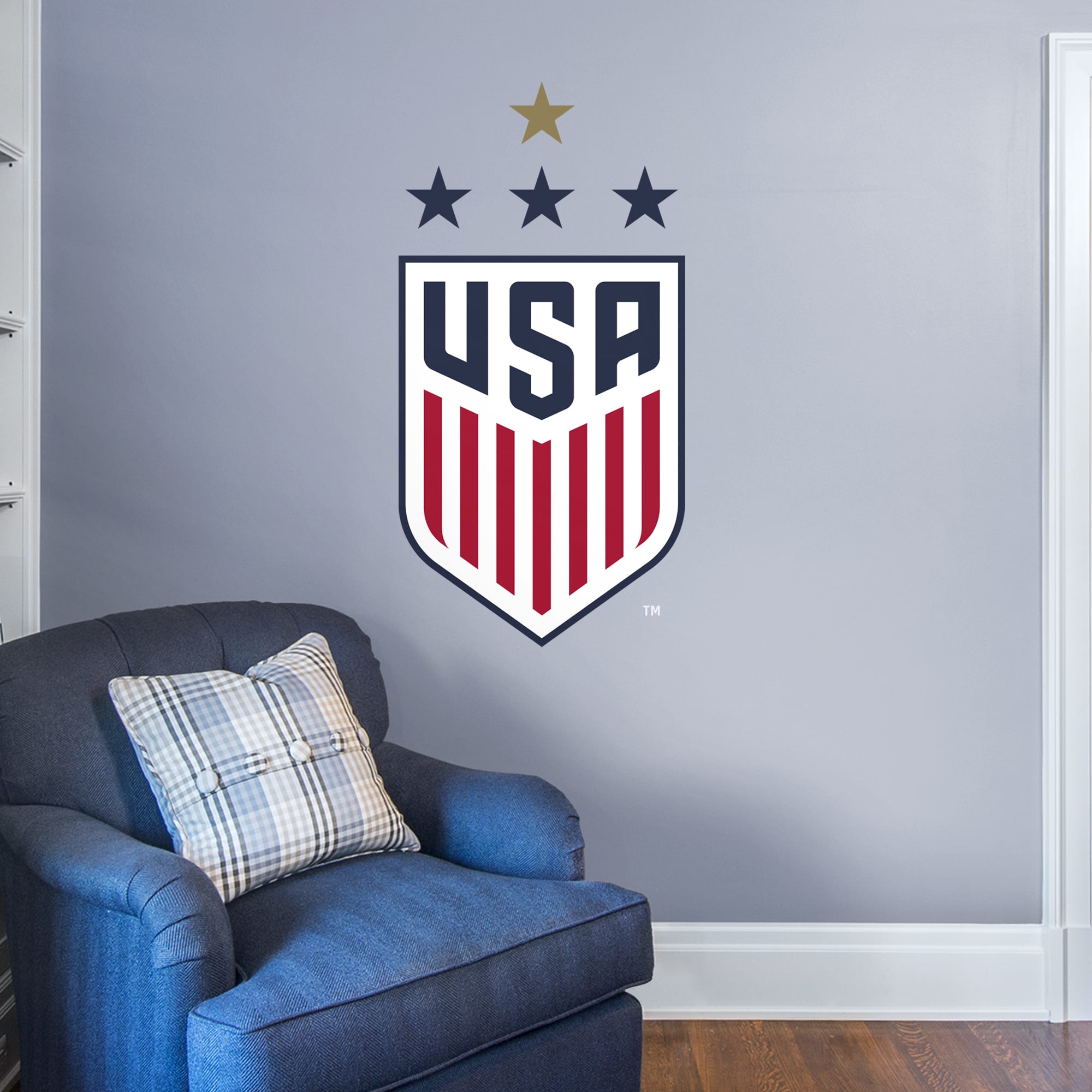 US Soccer for USWNT, Women in Sports: Womens National Team Crest - Officially Licensed Removable Wall Decal by Fathead | Vinyl