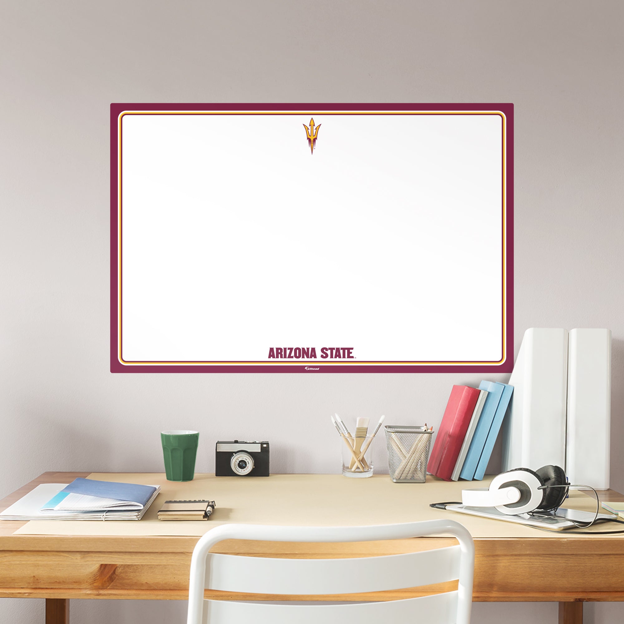 Arizona State Sun Devils: Dry Erase Whiteboard - X-Large Officially Licensed NCAA Removable Wall Decal XL by Fathead | Vinyl