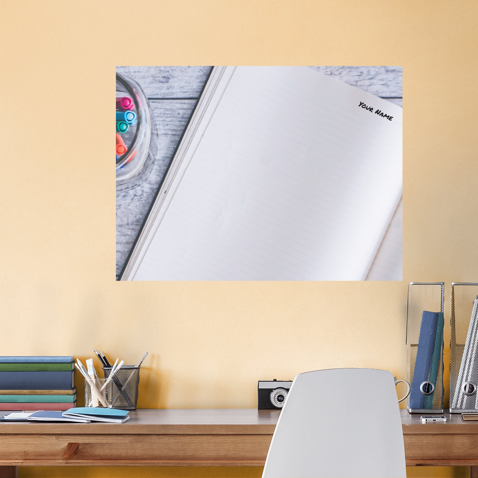 Personalized Dry Erase Boards Sketchbook 1 - Removable Wall Decal XL by Fathead | Vinyl