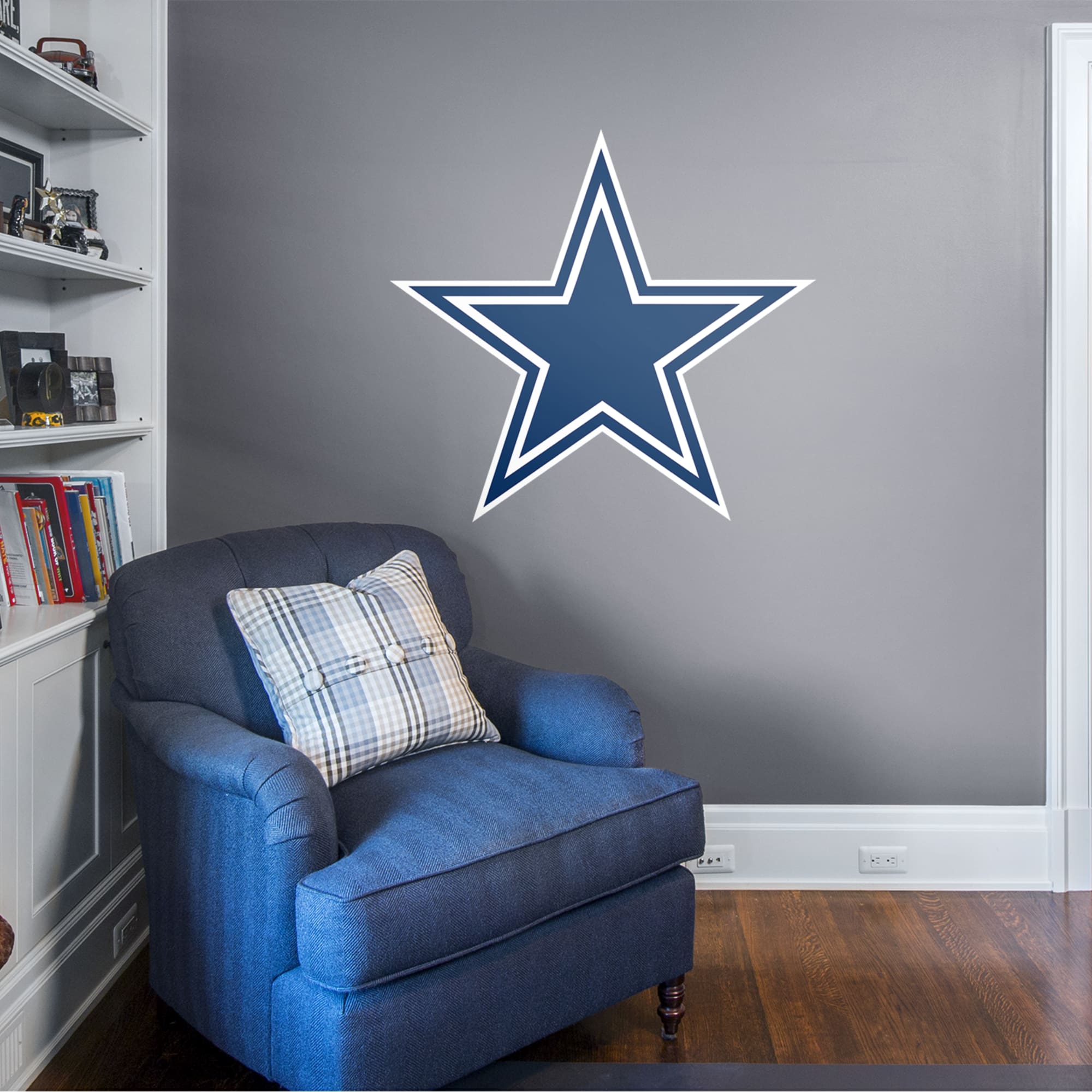 Dallas Cowboys: Logo - Officially Licensed NFL Removable Wall Decal Giant Logo (42"W x 39"H) by Fathead | Vinyl