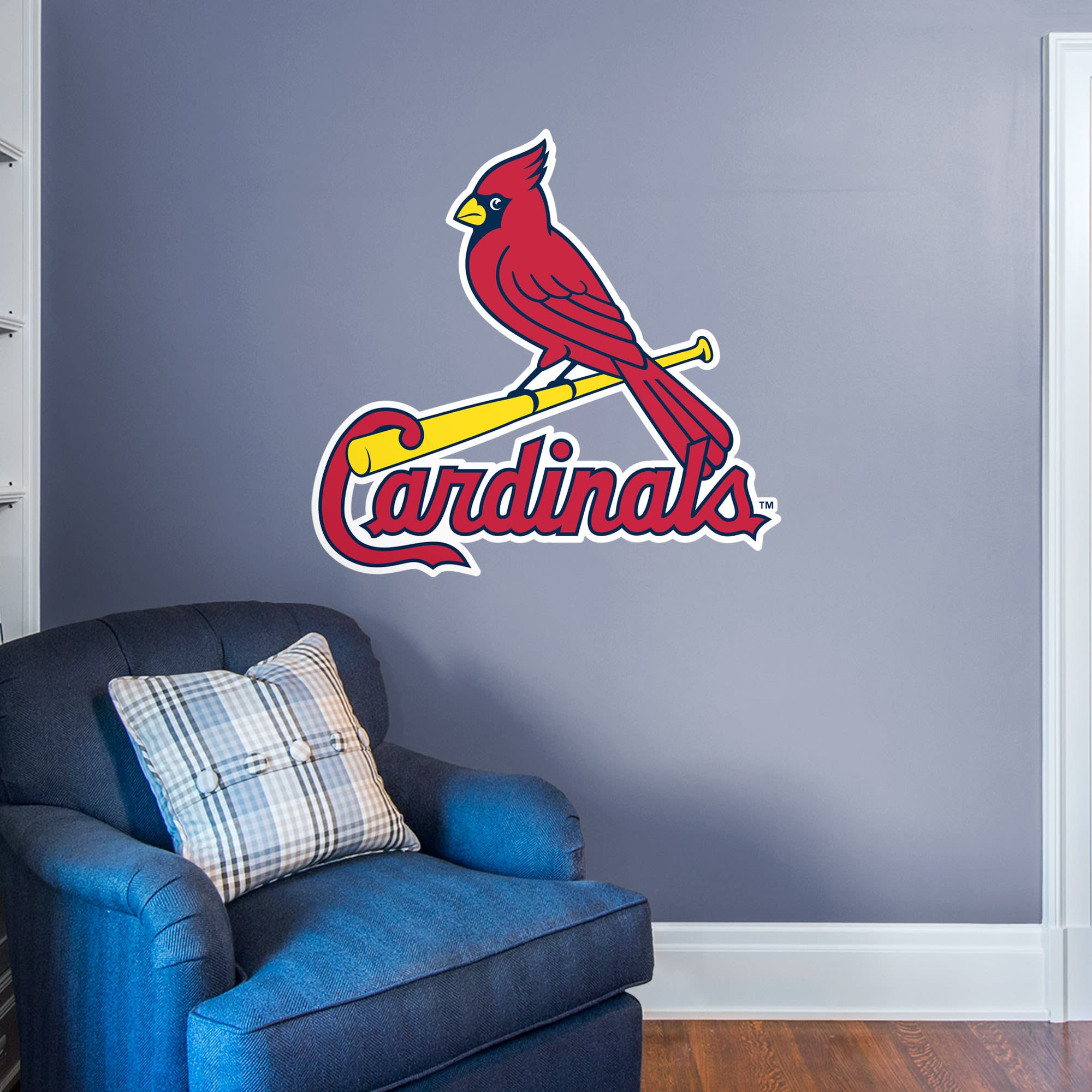 St. Louis Cardinals: Logo - Officially Licensed MLB Removable Wall Decal Giant Logo (41"W x 39"H) by Fathead | Vinyl