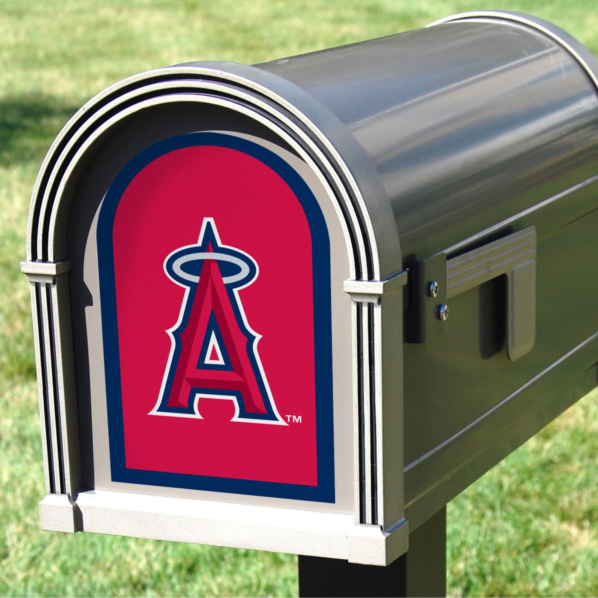 LA Angels: Mailbox Logo - Officially Licensed MLB Outdoor Graphic 5.0"W x 8.0"H by Fathead | Wood/Aluminum