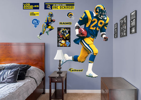 Los Angeles Rams: Cooper Kupp 2022 Catch - NFL Removable Adhesive Wall Decal XL