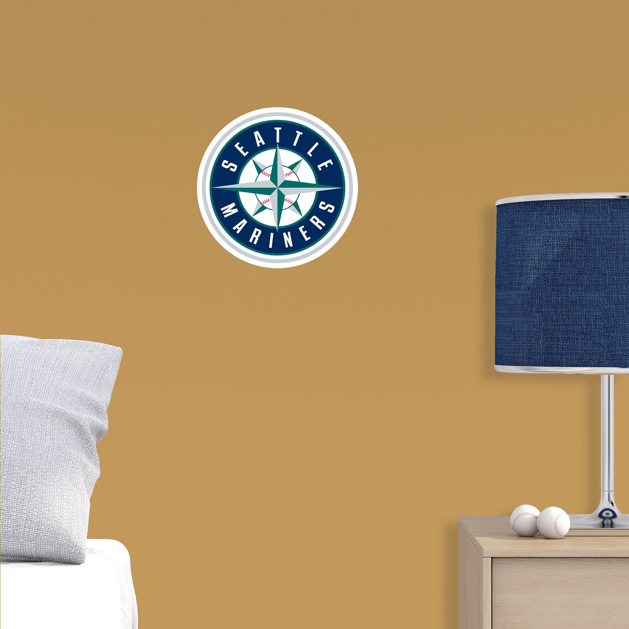 Seattle Mariners: Logo - Officially Licensed MLB Removable Wall Decal Large by Fathead | Vinyl