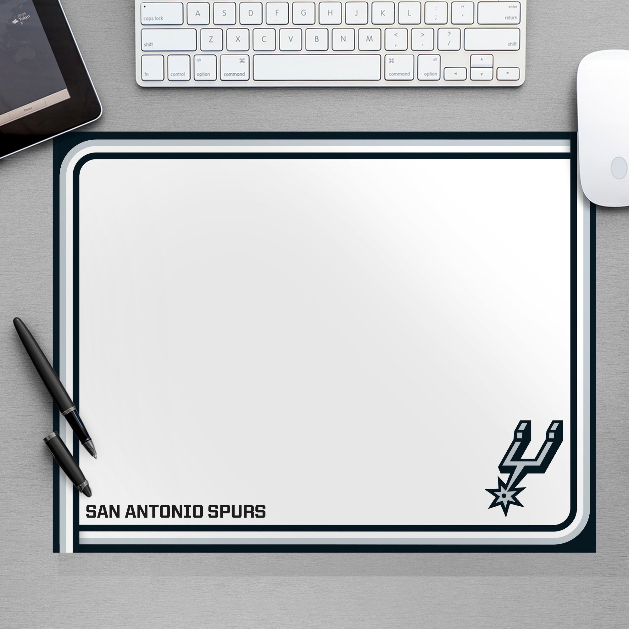 San Antonio Spurs for San Antonio Spurs: Dry Erase Whiteboard - Officially Licensed NBA Removable Wall Decal Large by Fathead |