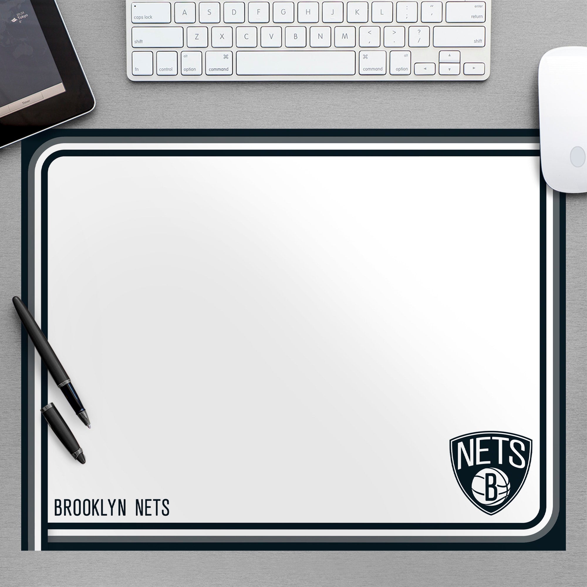 Brooklyn Nets for Brooklyn Nets: Dry Erase Whiteboard - Officially Licensed NBA Removable Wall Decal Large by Fathead | Vinyl