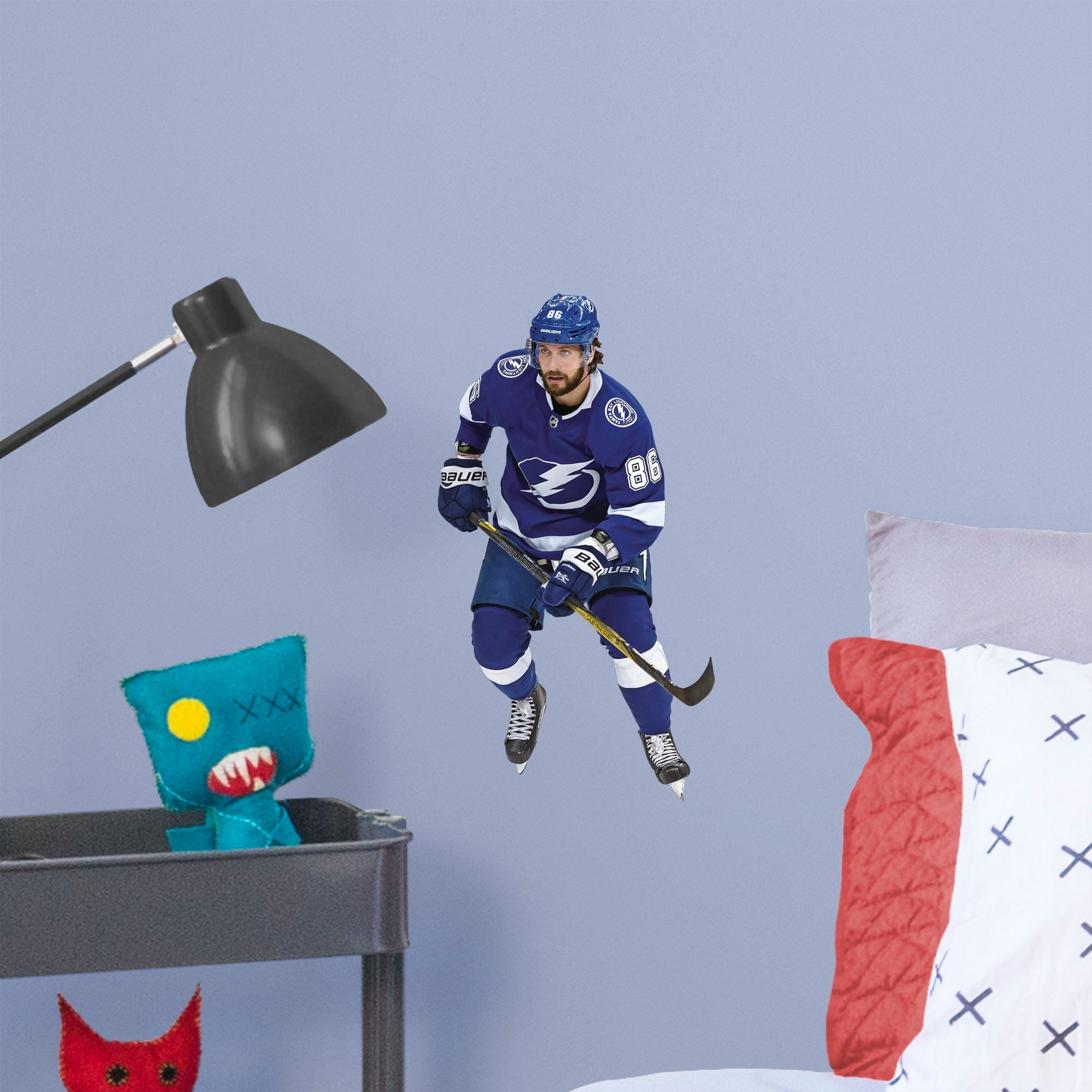 Nikita Kucherov for Tampa Bay Lightning - Officially Licensed NHL Removable Wall Decal Large by Fathead | Vinyl