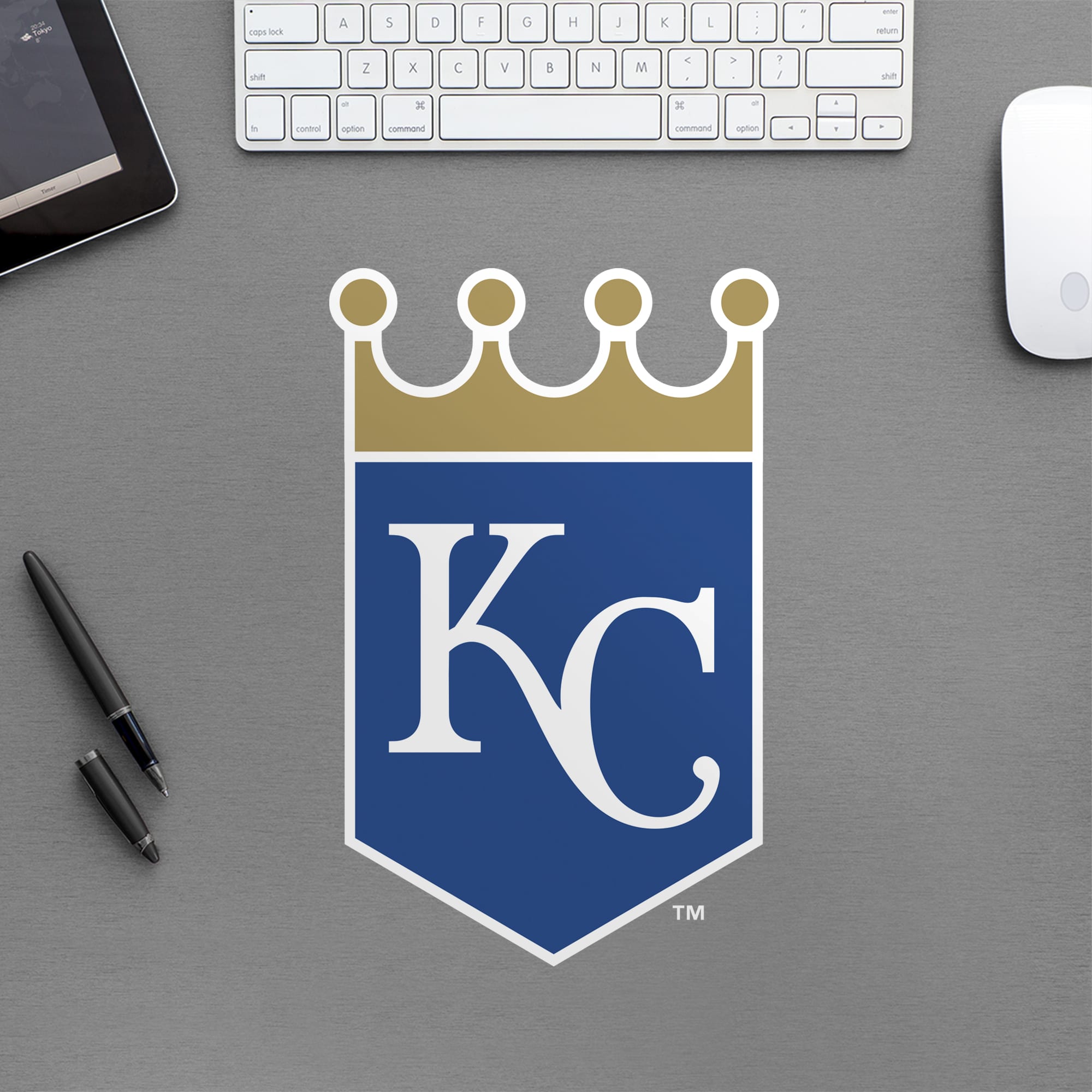 Kansas City Royals: Logo - Officially Licensed MLB Removable Wall Decal Large by Fathead | Vinyl