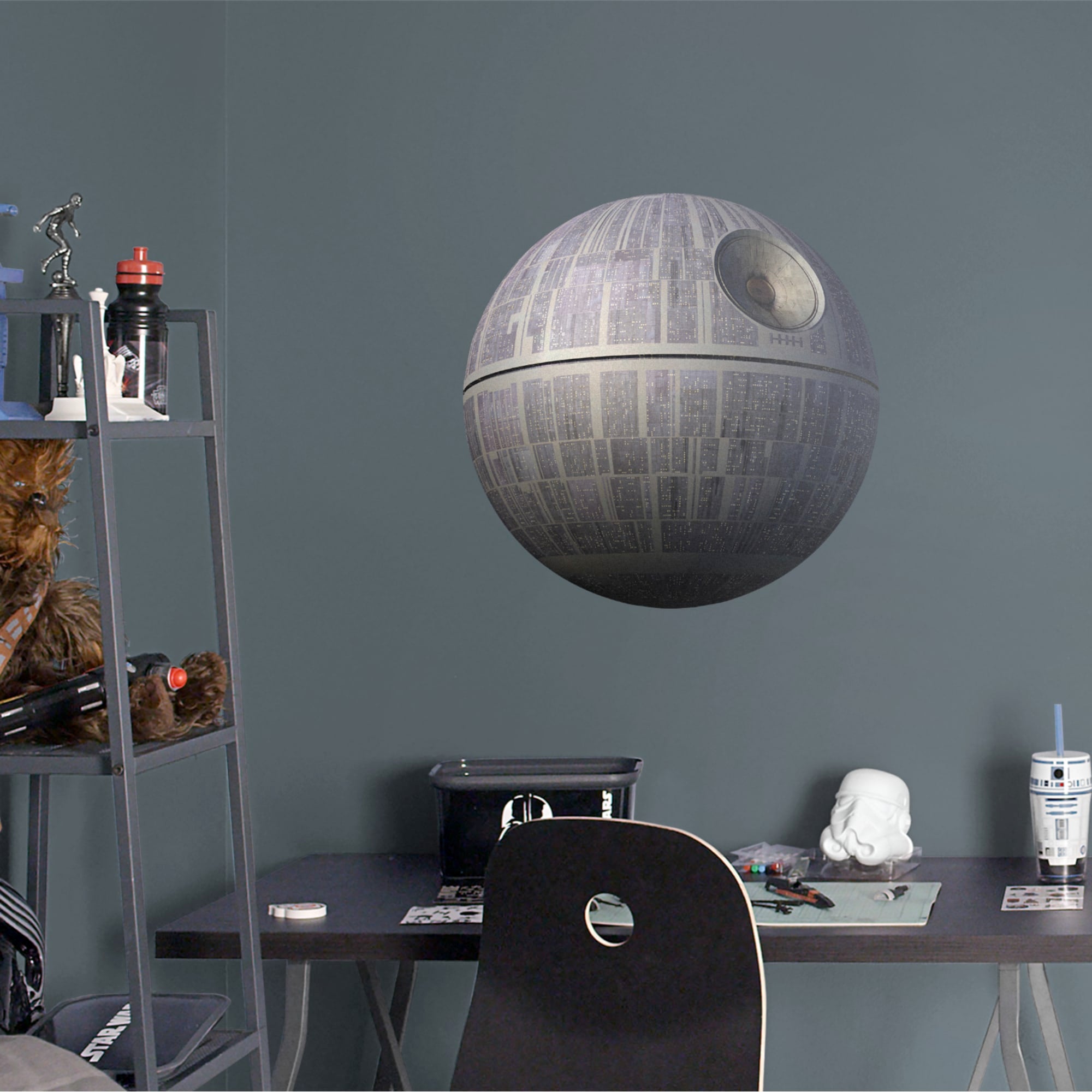 Death Star - Officially Licensed Removable Wall Decal 24.0"W x 24.0"H by Fathead | Vinyl