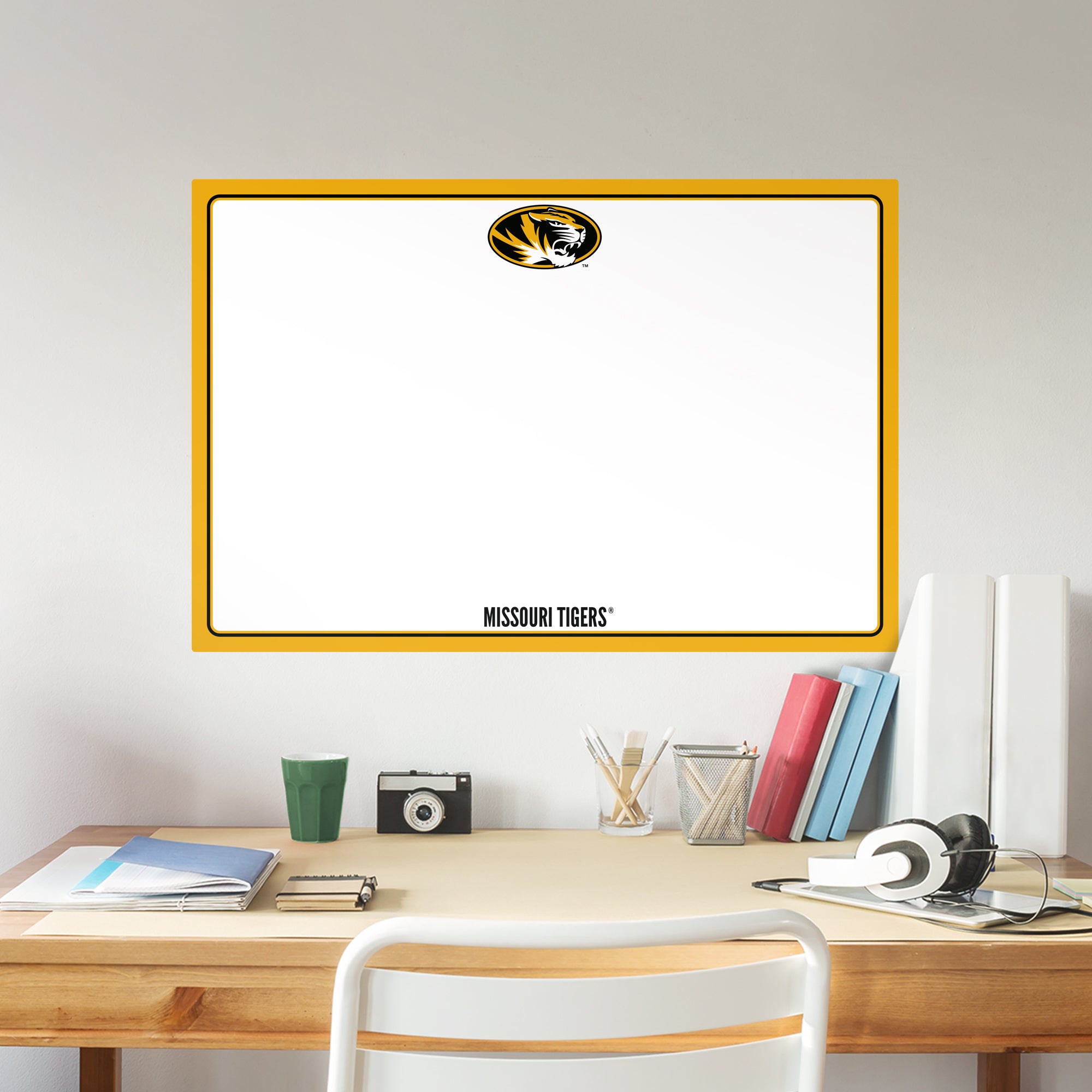 Missouri Tigers: Dry Erase Whiteboard - X-Large Officially Licensed NCAA Removable Wall Decal XL by Fathead | Vinyl
