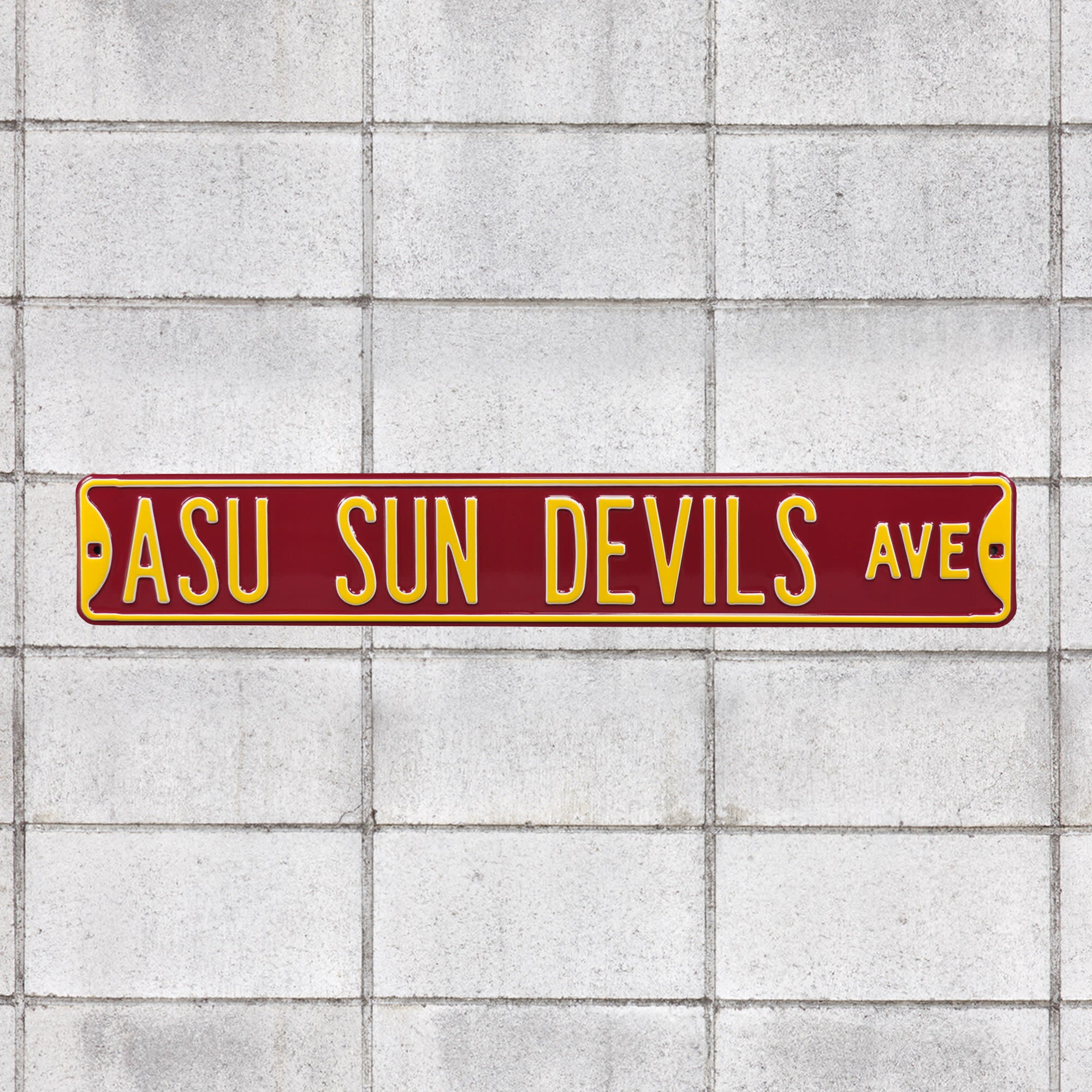 Arizona State Sun Devils: Arizona State Sun Devils Avenue - Officially Licensed Metal Street Sign 36.0"W x 6.0"H by Fathead | 10