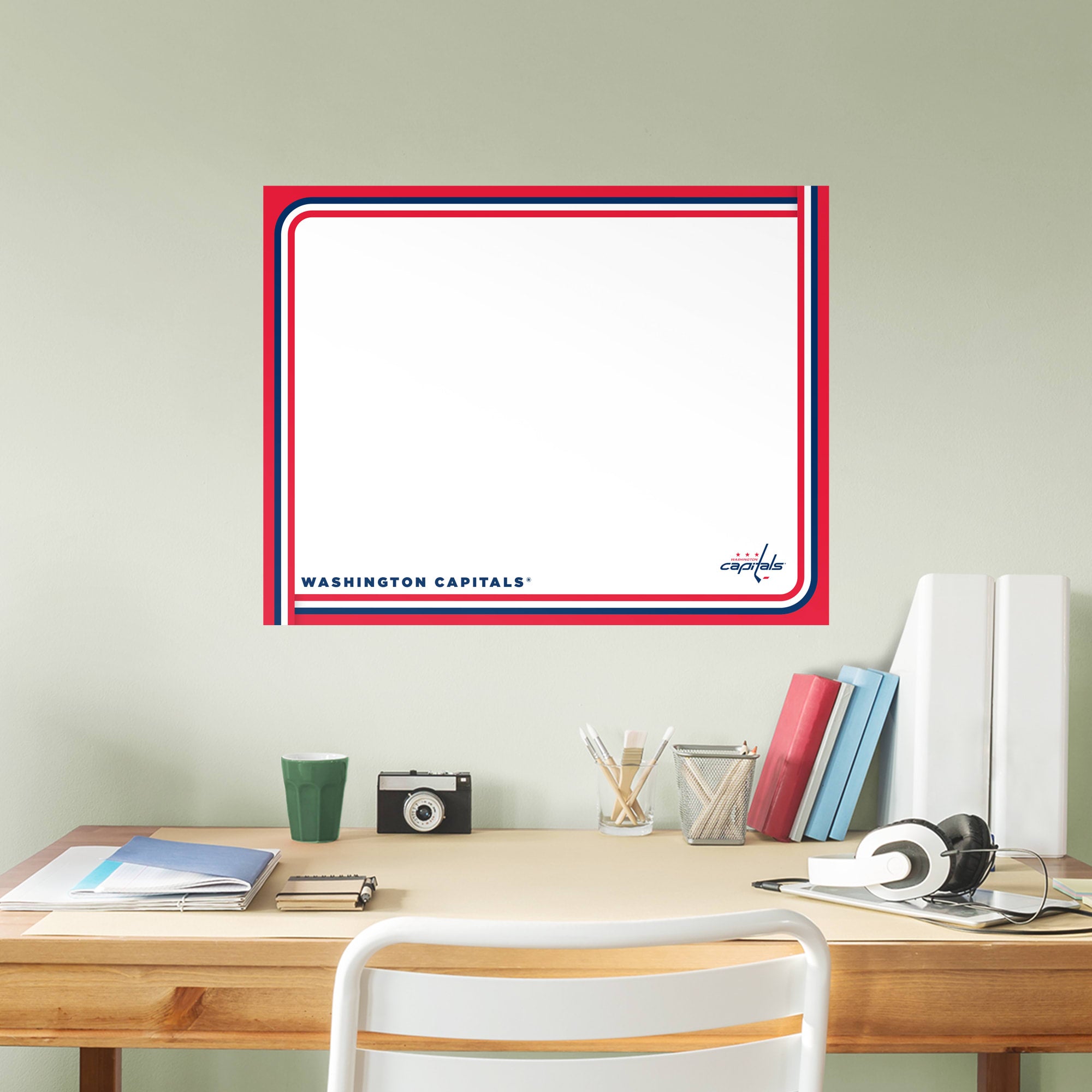 Washington Capitals: Dry Erase Whiteboard - X-Large Officially Licensed NHL Removable Wall Decal XL by Fathead | Vinyl