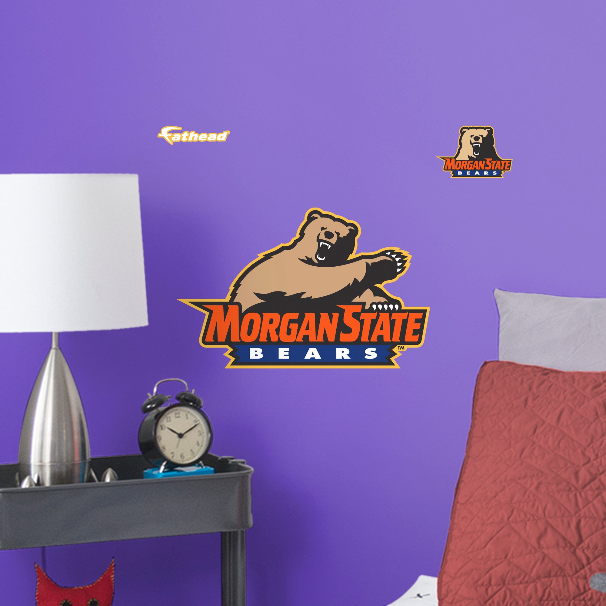 Morgan State University Logo - Officially Licensed NCAA Removable Wall Decal Large by Fathead | Vinyl