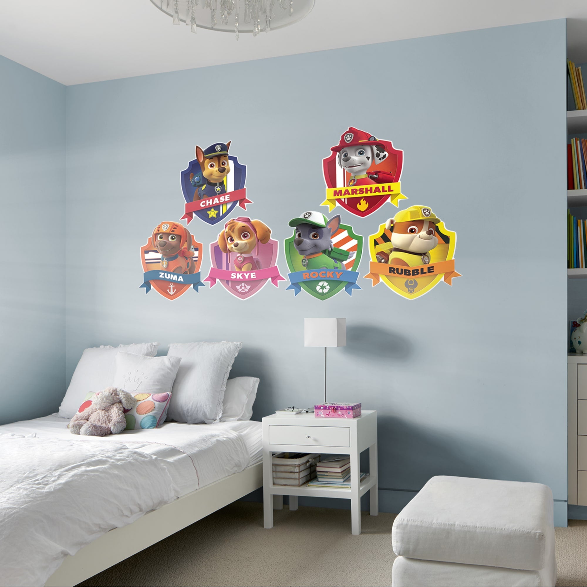PAW Patrol: Shields Collection - Officially Licensed Removable Wall Decals 79.0"W x 52.0"H by Fathead | Vinyl