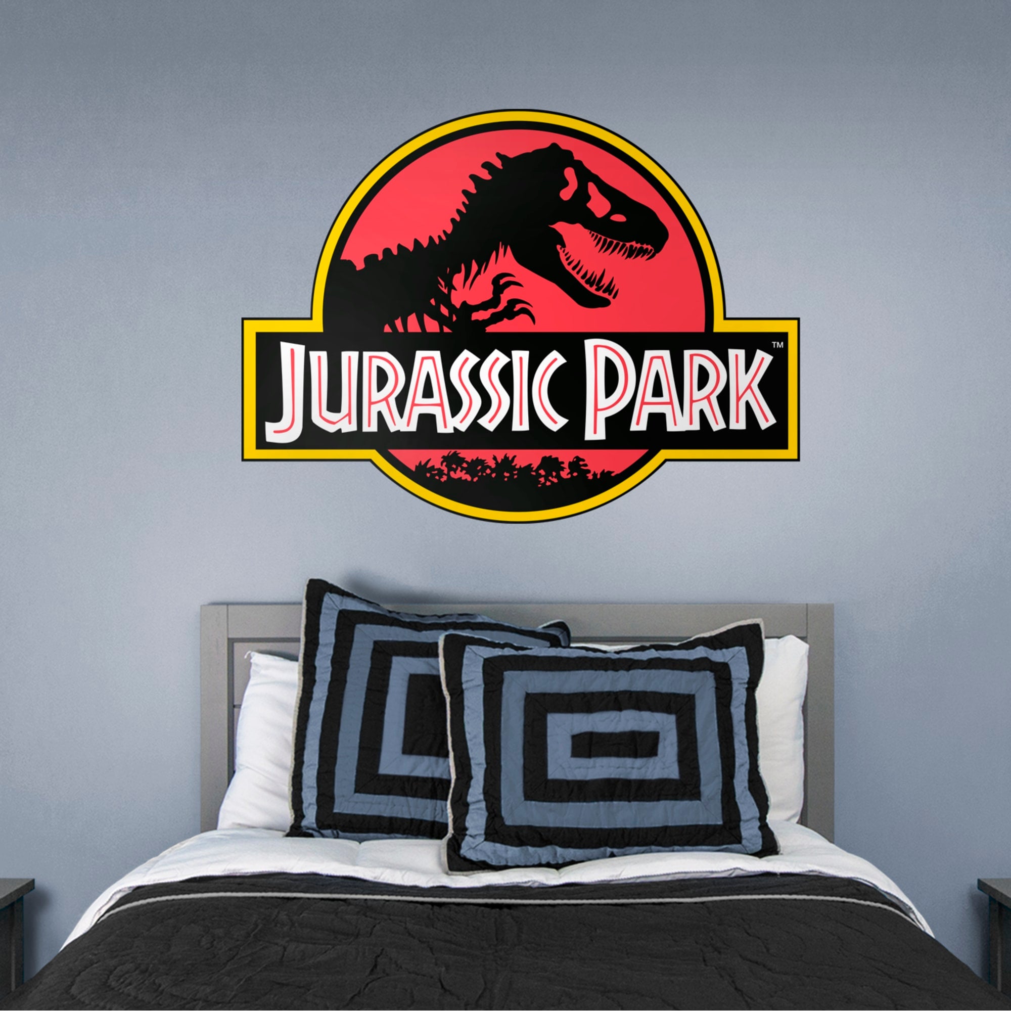 Jurassic Park: Classic Logo - Officially Licensed Removable Wall Decal 51.0"W x 38.0"H by Fathead | Vinyl