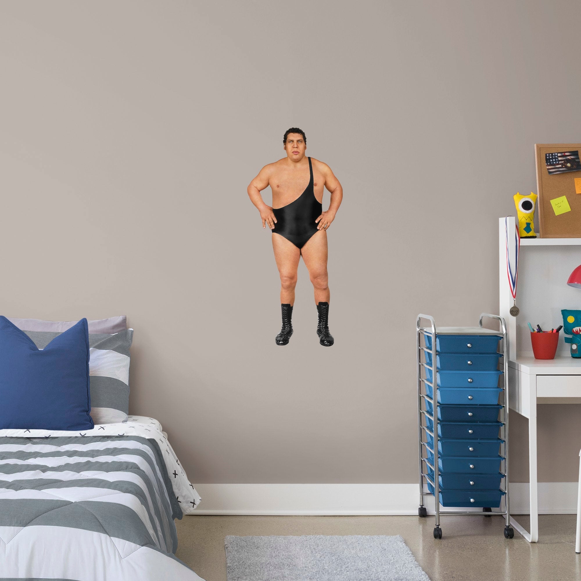 Andre The Giant for WWE - Officially Licensed Removable Wall Decal Large by Fathead | Vinyl