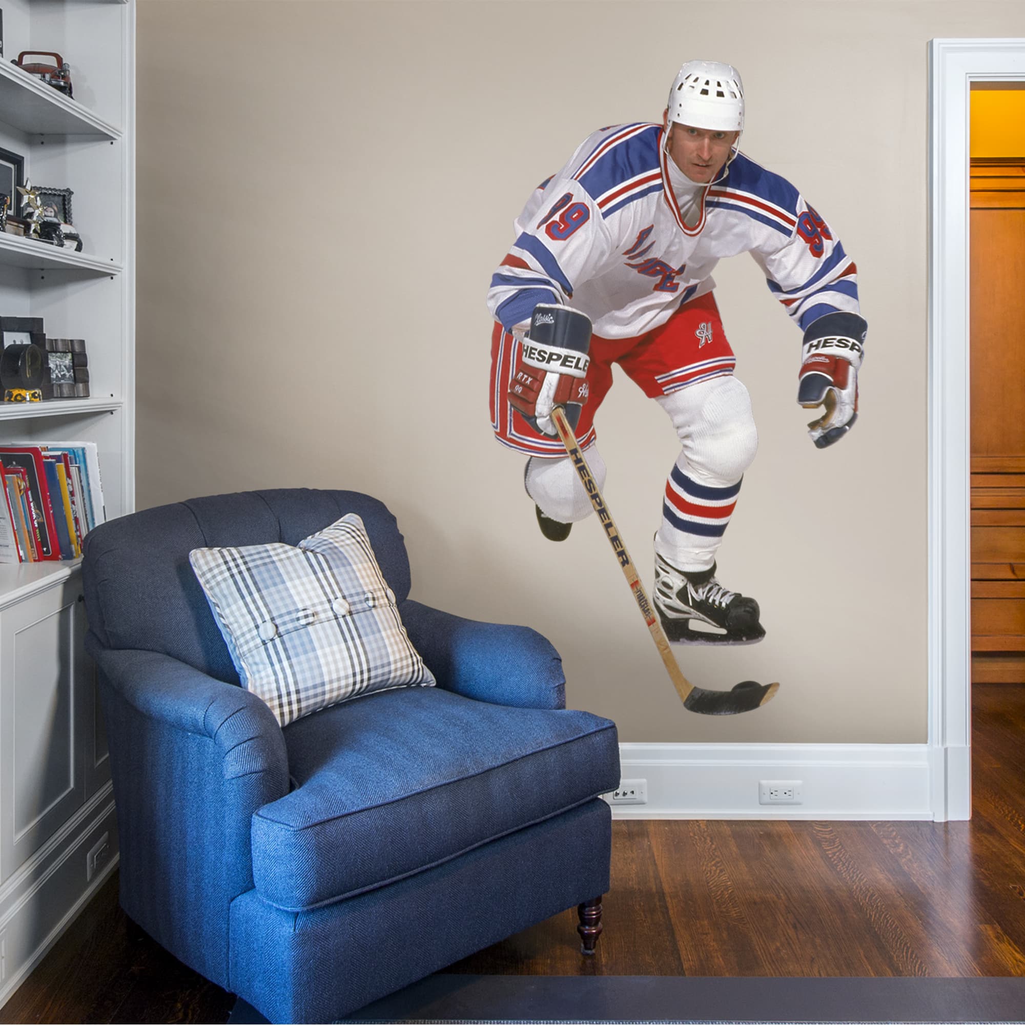Wayne Gretzky for New York Rangers: Rangers - Officially Licensed NHL Removable Wall Decal Life-Size Athlete + 8 Decals (43"W x