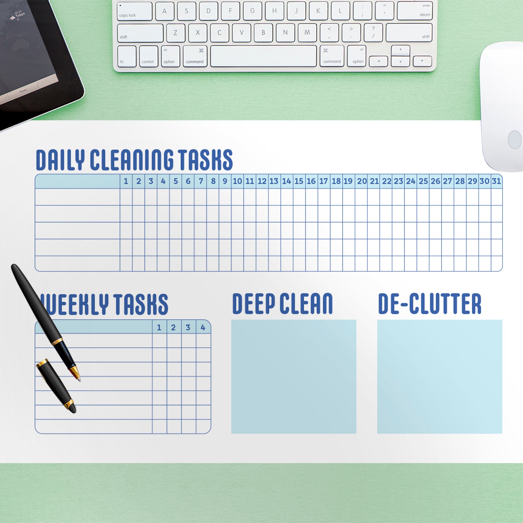 Checklist Daily Cleaning - Removable Wall Decal Large by Fathead | Vinyl