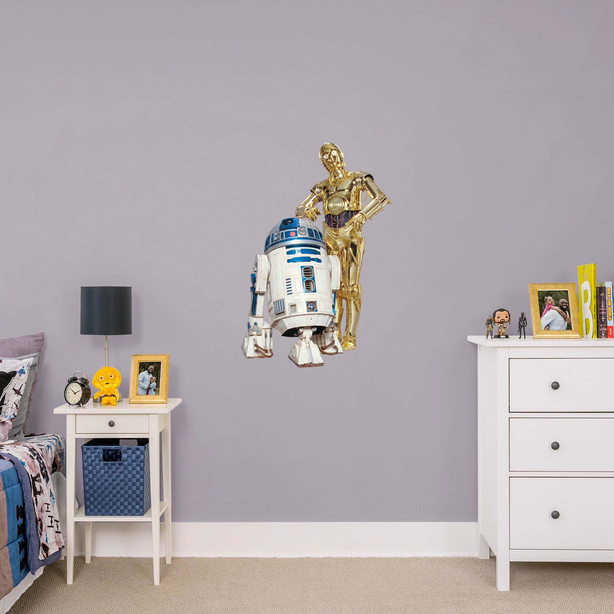 C-3PO & R2-D2 - Officially Licensed Removable Wall Decal XL by Fathead | Vinyl