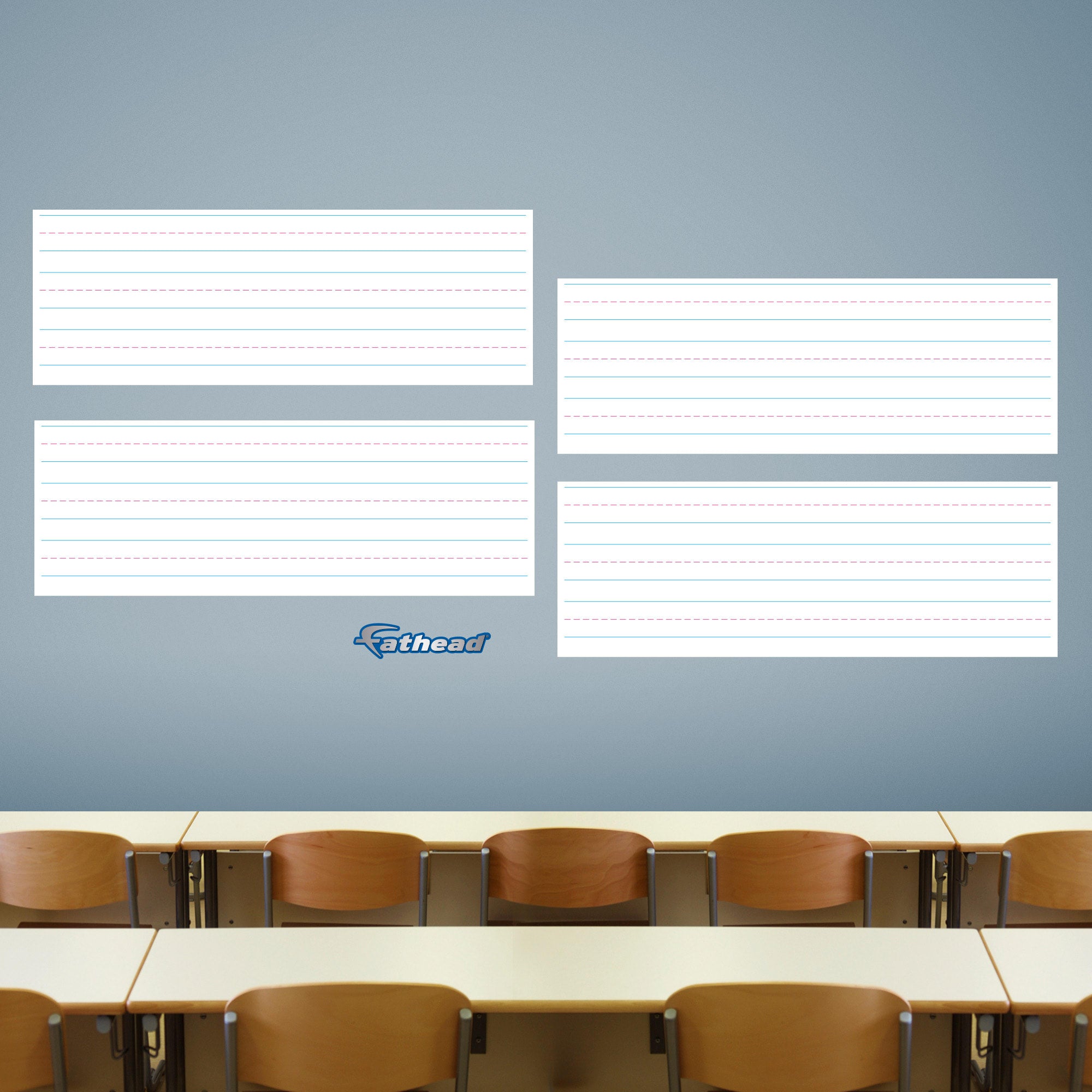 Handwriting Guide - Removable Dry Erase Vinyl Decal 52.0"W x 79.0"H by Fathead