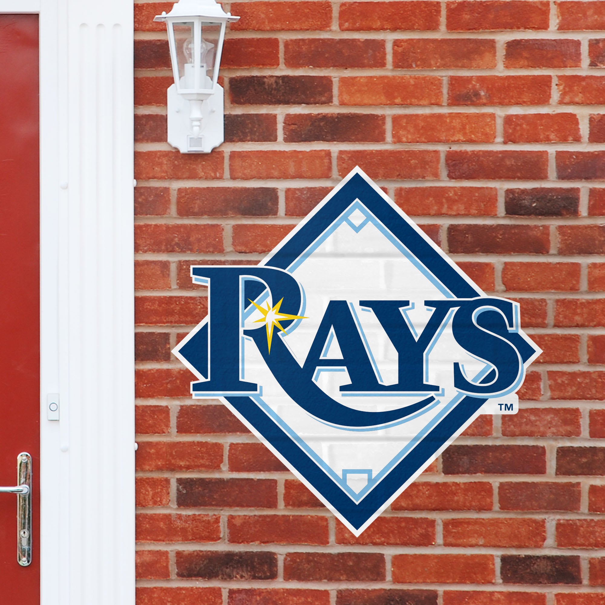 Tampa Bay Rays: Logo - Officially Licensed MLB Outdoor Graphic Giant Logo (30"W x 30"H) by Fathead | Wood/Aluminum