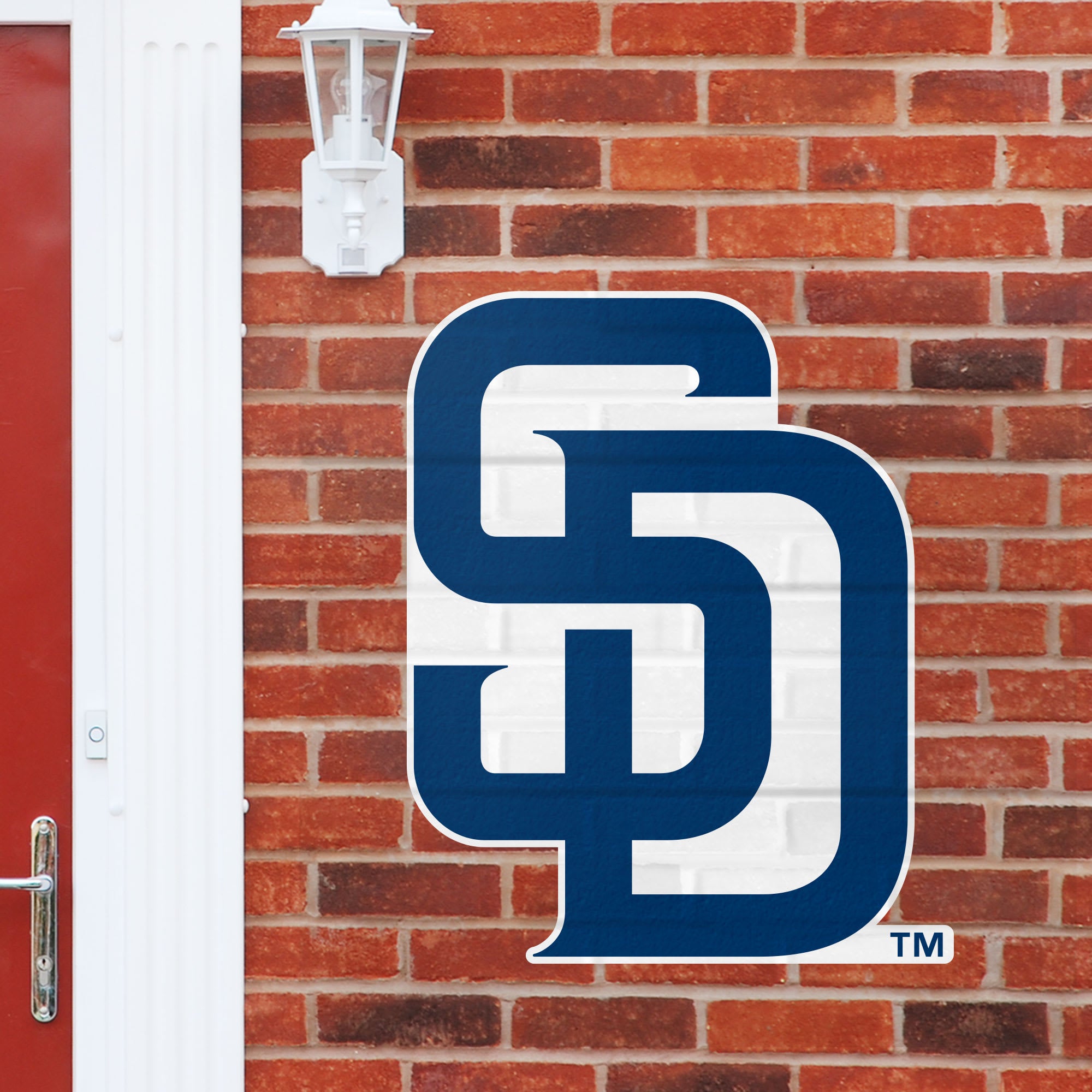 San Diego Padres: Logo - Officially Licensed MLB Outdoor Graphic Giant Logo (30"W x 30"H) by Fathead | Wood/Aluminum