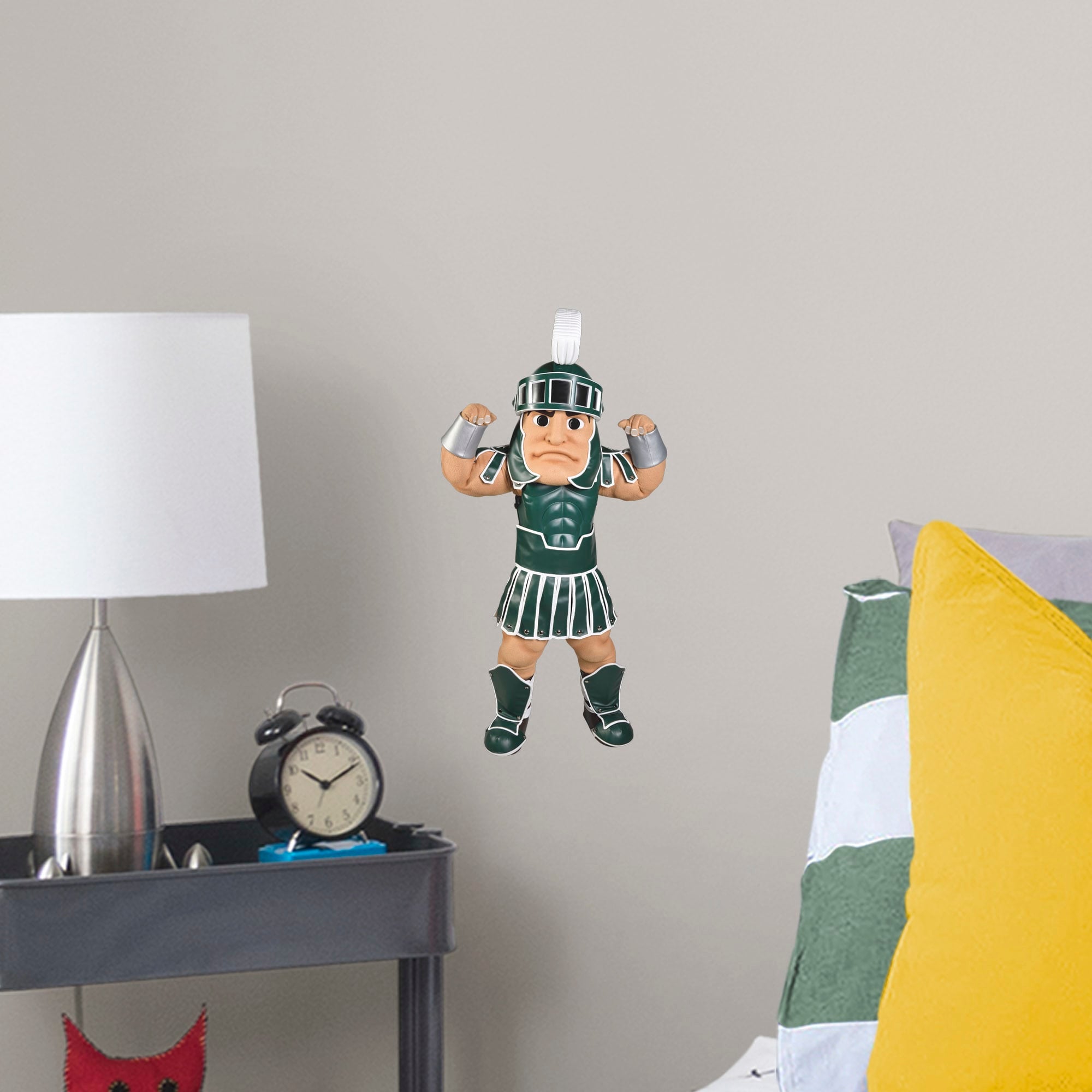 Michigan State Spartans: Sparty Mascot - Officially Licensed Removable Wall Decal Large by Fathead | Vinyl