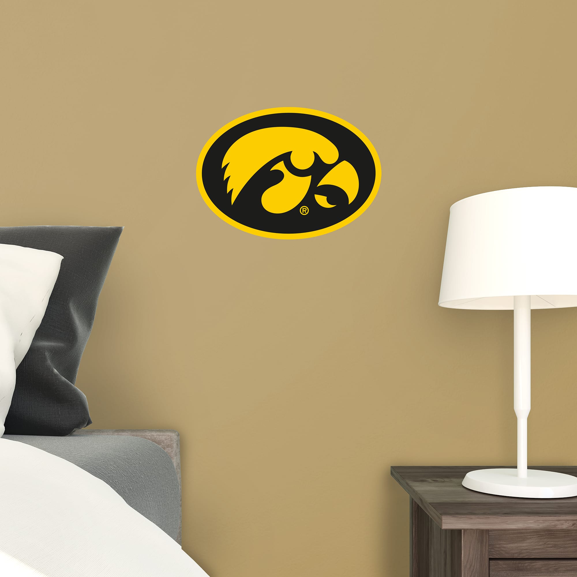 Iowa Hawkeyes: Logo - Officially Licensed Removable Wall Decal 14.0"W x 10.0"H by Fathead | Vinyl