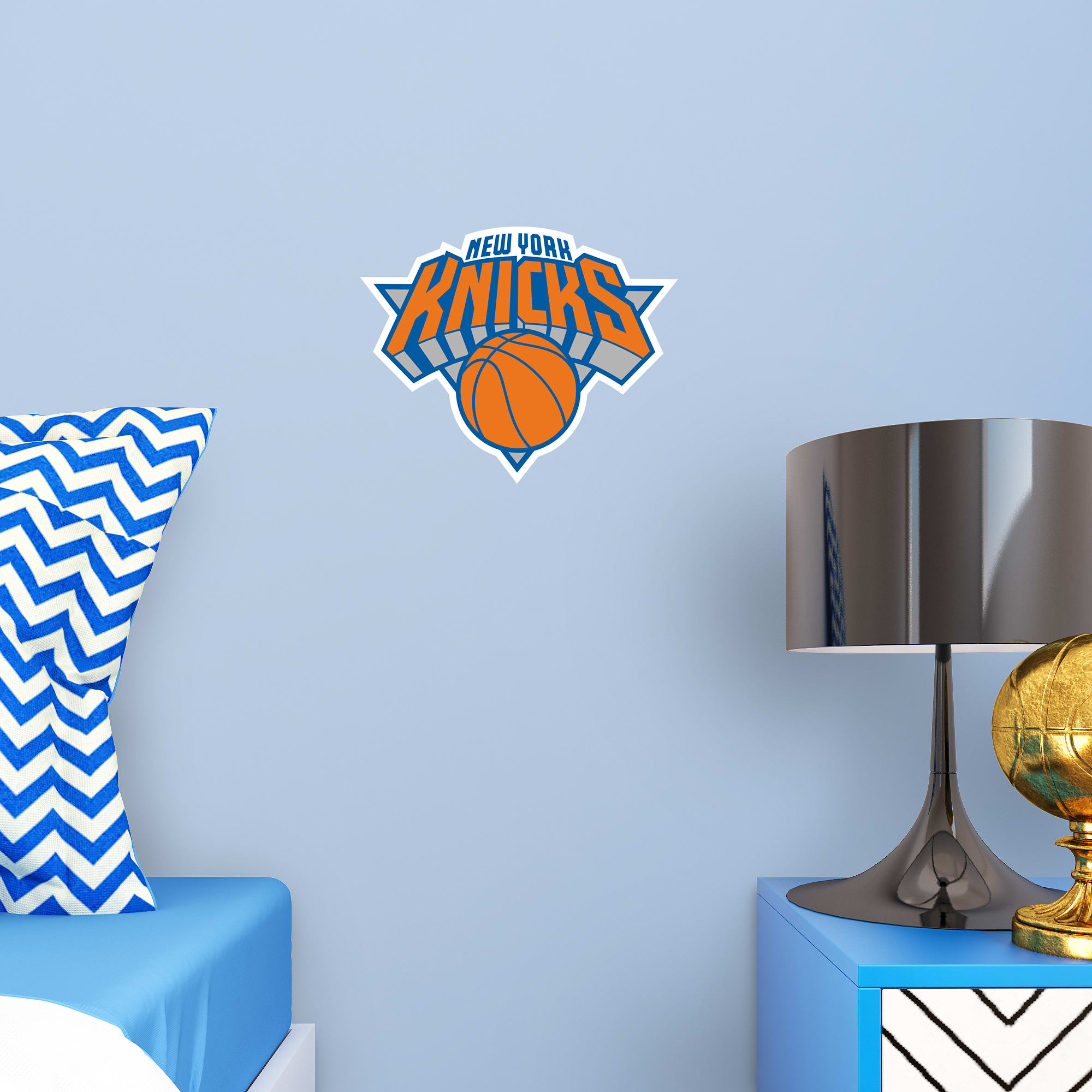 New York Knicks: Logo - Officially Licensed NBA Removable Wall Decal Large by Fathead | Vinyl