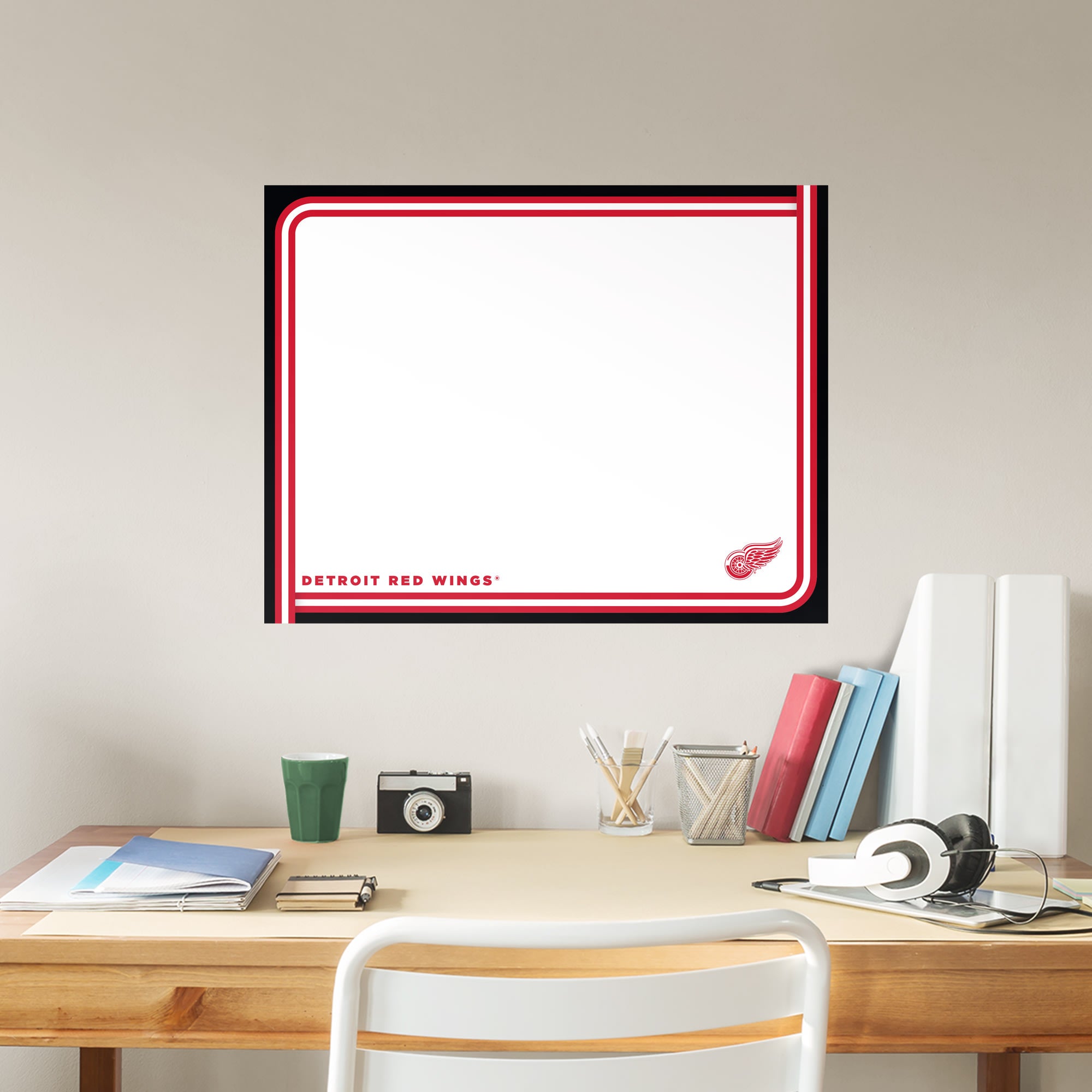 Detroit Red Wings: Dry Erase Whiteboard - X-Large Officially Licensed NHL Removable Wall Decal XL by Fathead | Vinyl