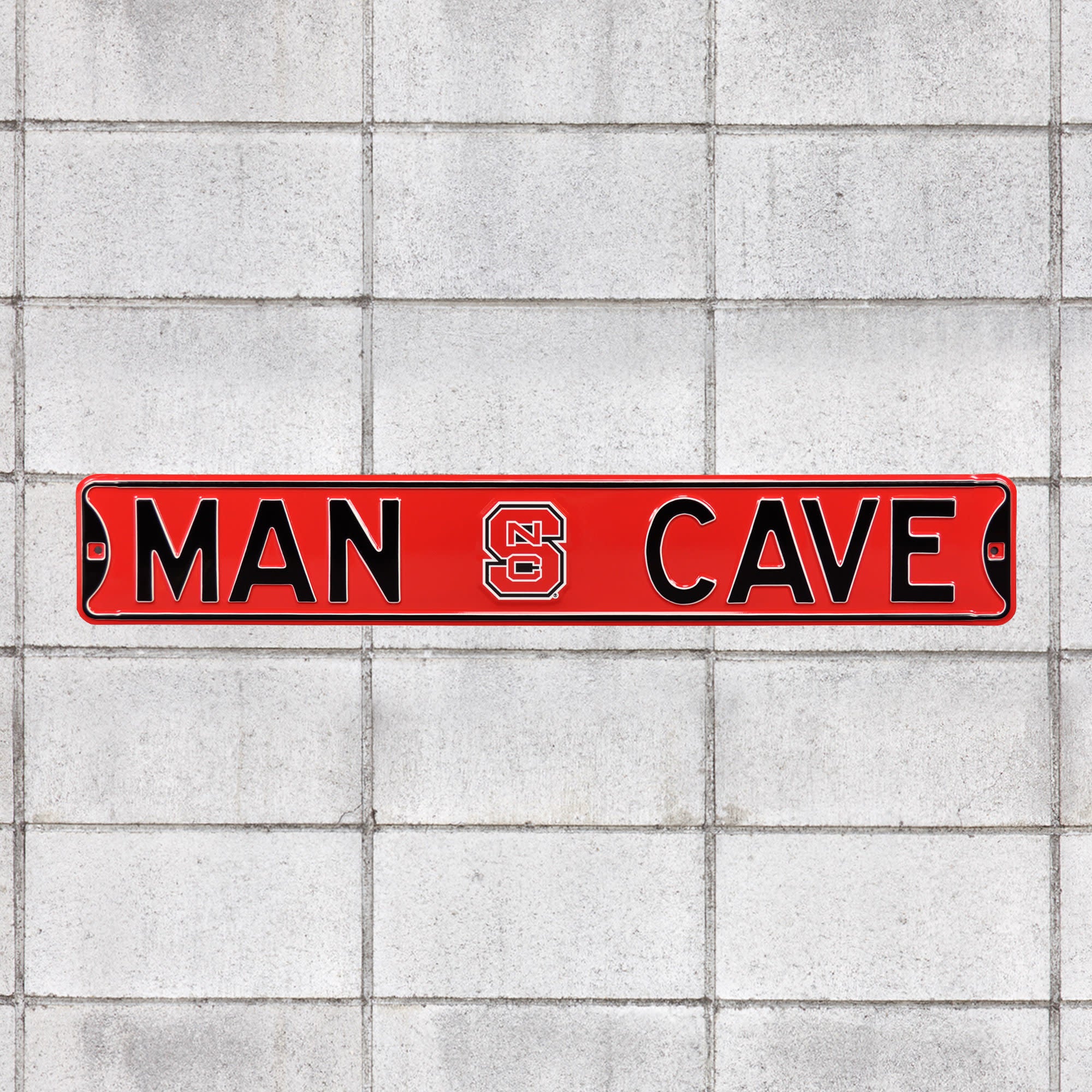 North Carolina State Wolfpack for NC State Wolfpack: Man Cave - Officially Licensed Metal Street Sign by Fathead | 100% Steel