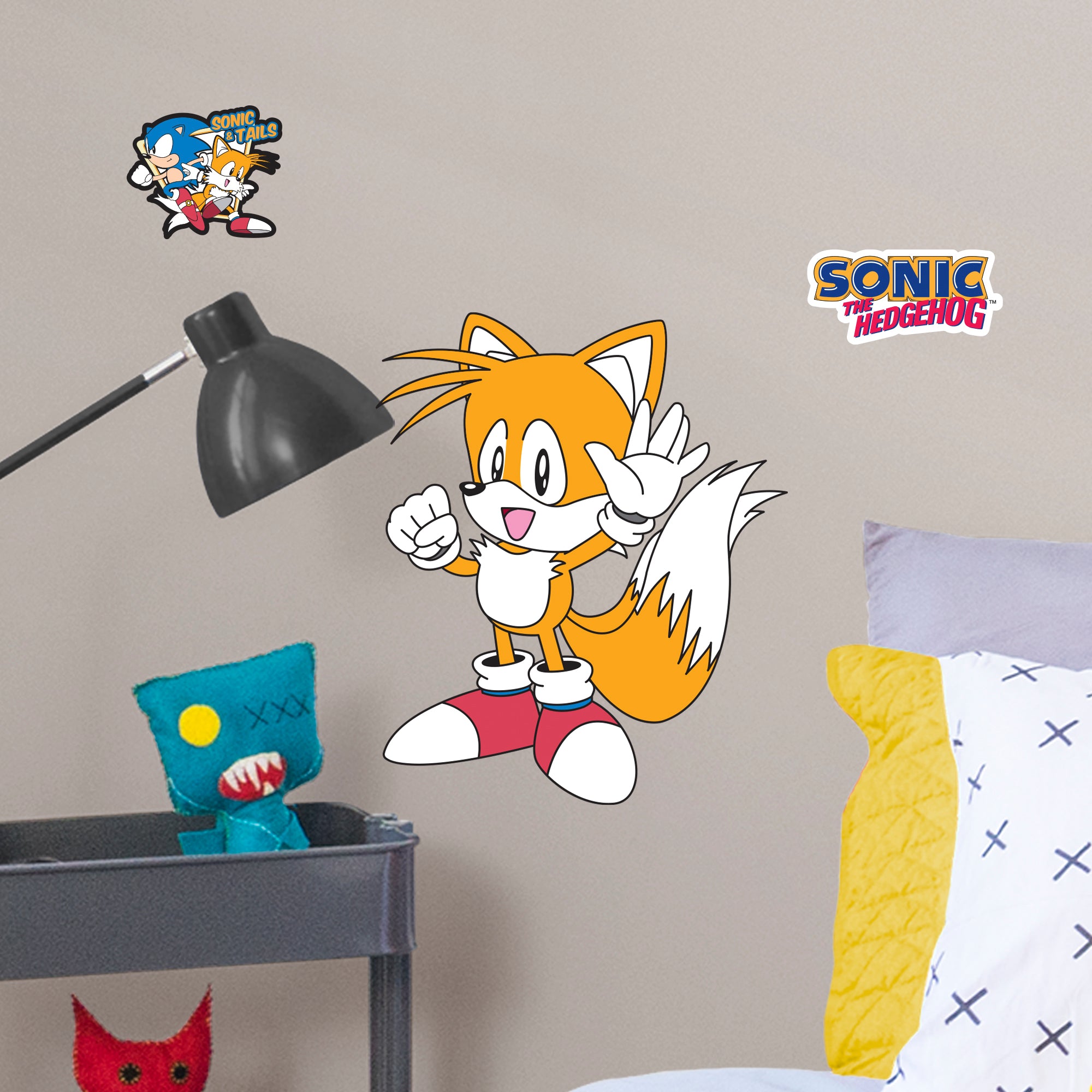 Sonic the Hedgehog - Tails Classic - Officially Licensed SEGA Removable Wall Decal Large by Fathead | Vinyl