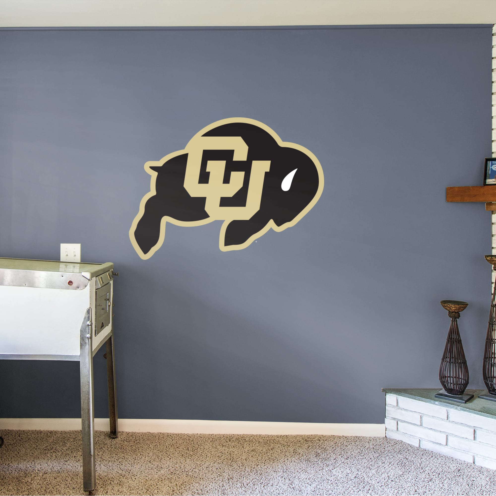 Colorado Buffaloes: Logo - Officially Licensed Removable Wall Decal 50"W x 37"H by Fathead | Vinyl