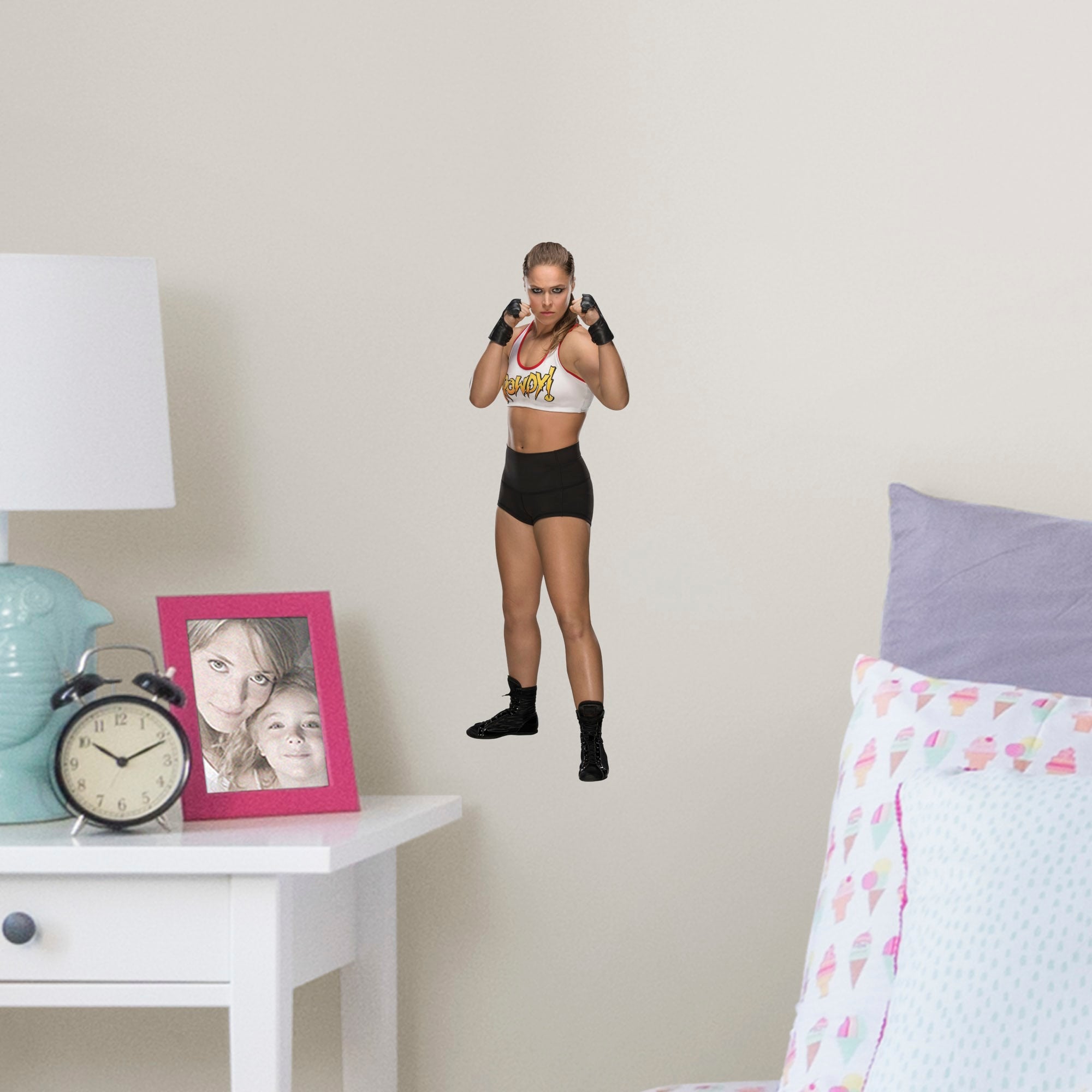 Ronda Rousey for WWE, Women in Sports - Officially Licensed Removable Wall Decal Large by Fathead | Vinyl