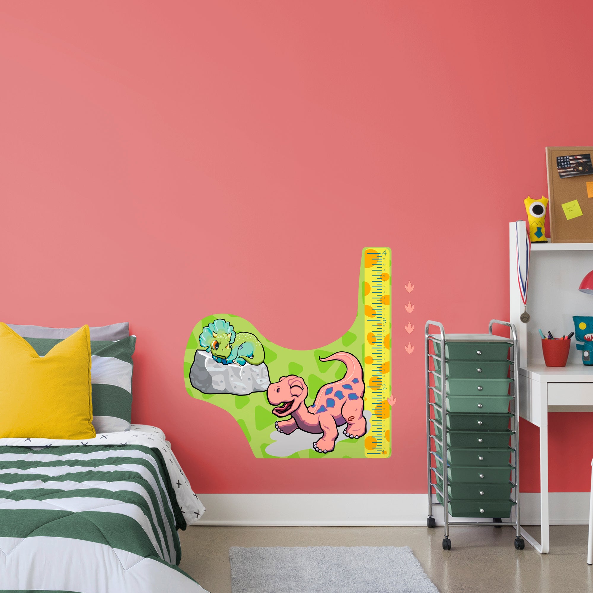 Growth Charts Dinosaurs 07 - Removable Wall Decal Growth Chart (37"W x 38"H) by Fathead | Vinyl