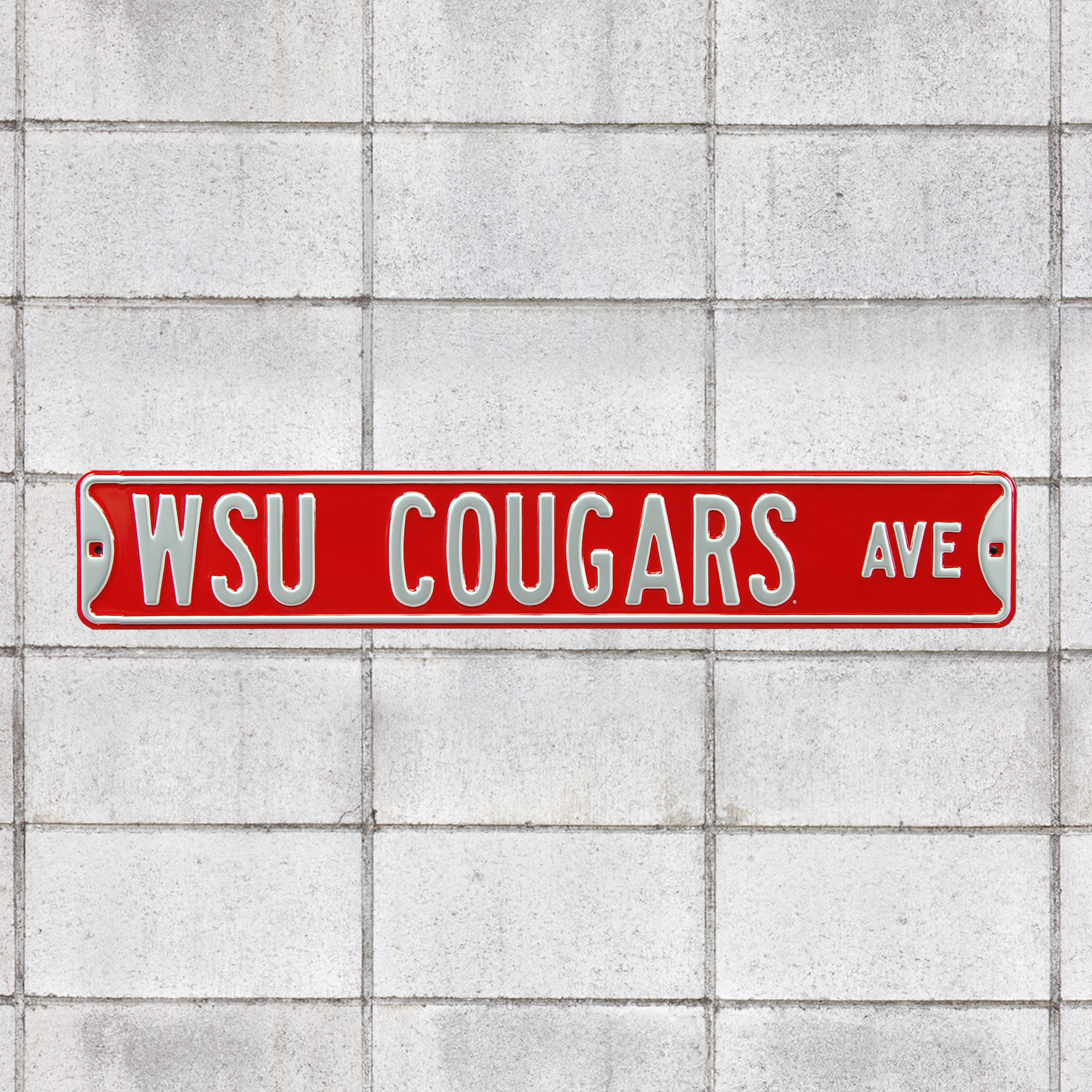 Washington State Cougars: Washington State Cougars Avenue - Officially Licensed Metal Street Sign 36.0"W x 6.0"H by Fathead | 10