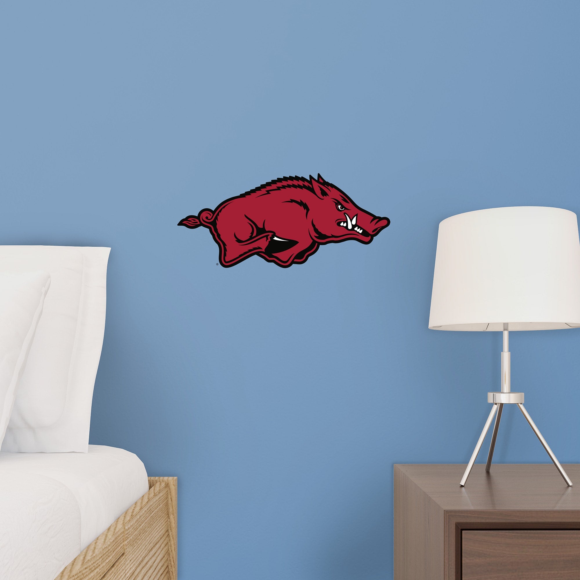 Arkansas Razorbacks: Logo - Officially Licensed Removable Wall Decal 16.0"W x 7.0"H by Fathead | Vinyl
