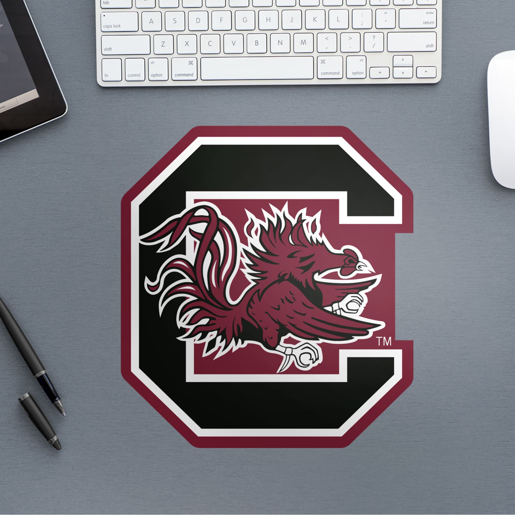 South Carolina Gamecocks: Logo - Officially Licensed Removable Wall Decal 9.0"W x 10.0"H by Fathead | Vinyl