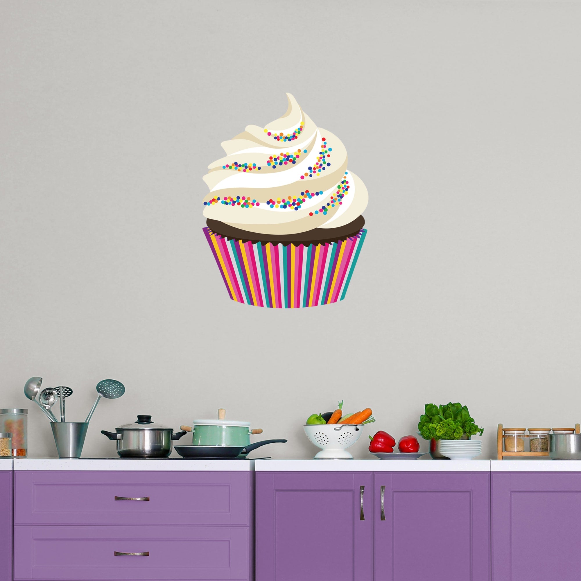 Cupcake: Illustrated - Removable Vinyl Decal XL by Fathead