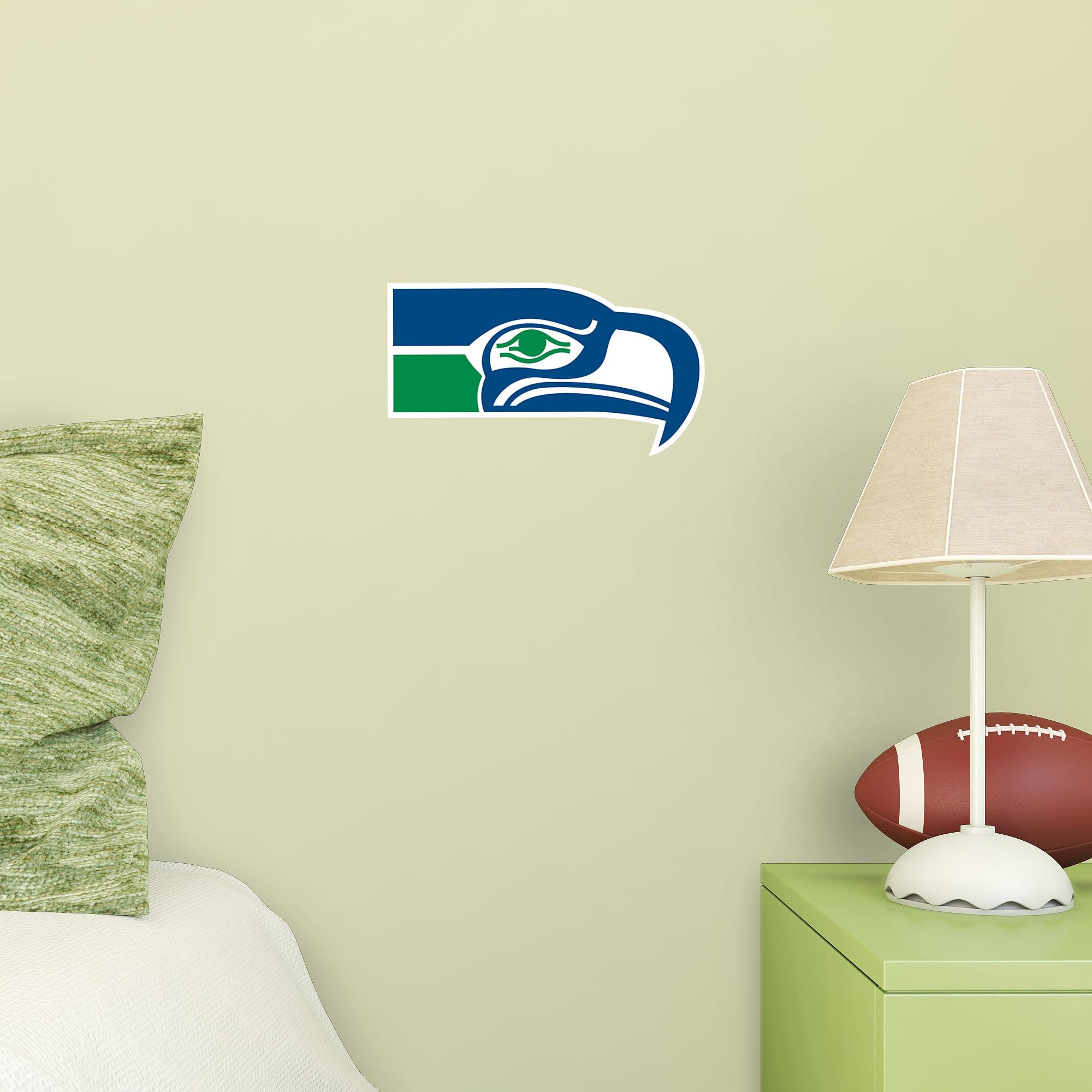 Seattle Seahawks: Classic Logo - Officially Licensed NFL Removable Wall Decal Large by Fathead | Vinyl