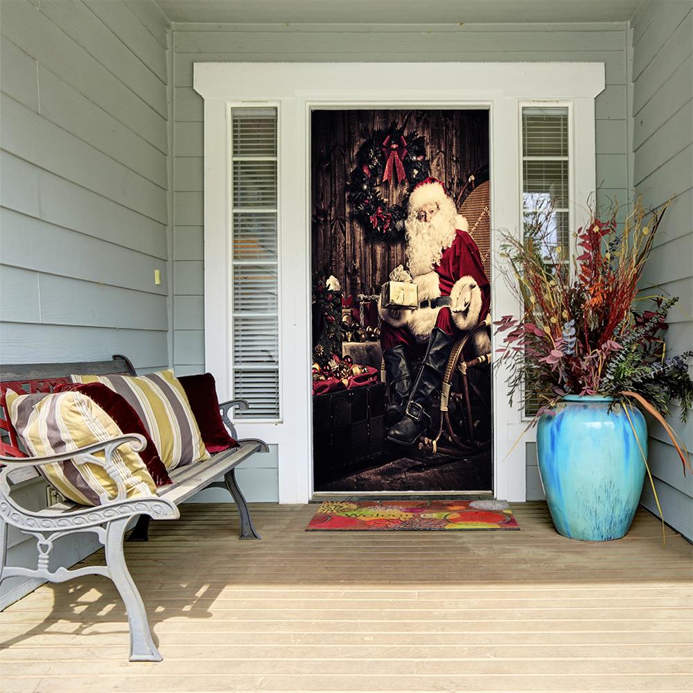 Santa Claus With Gifts 36x80 by Fathead | Polyester