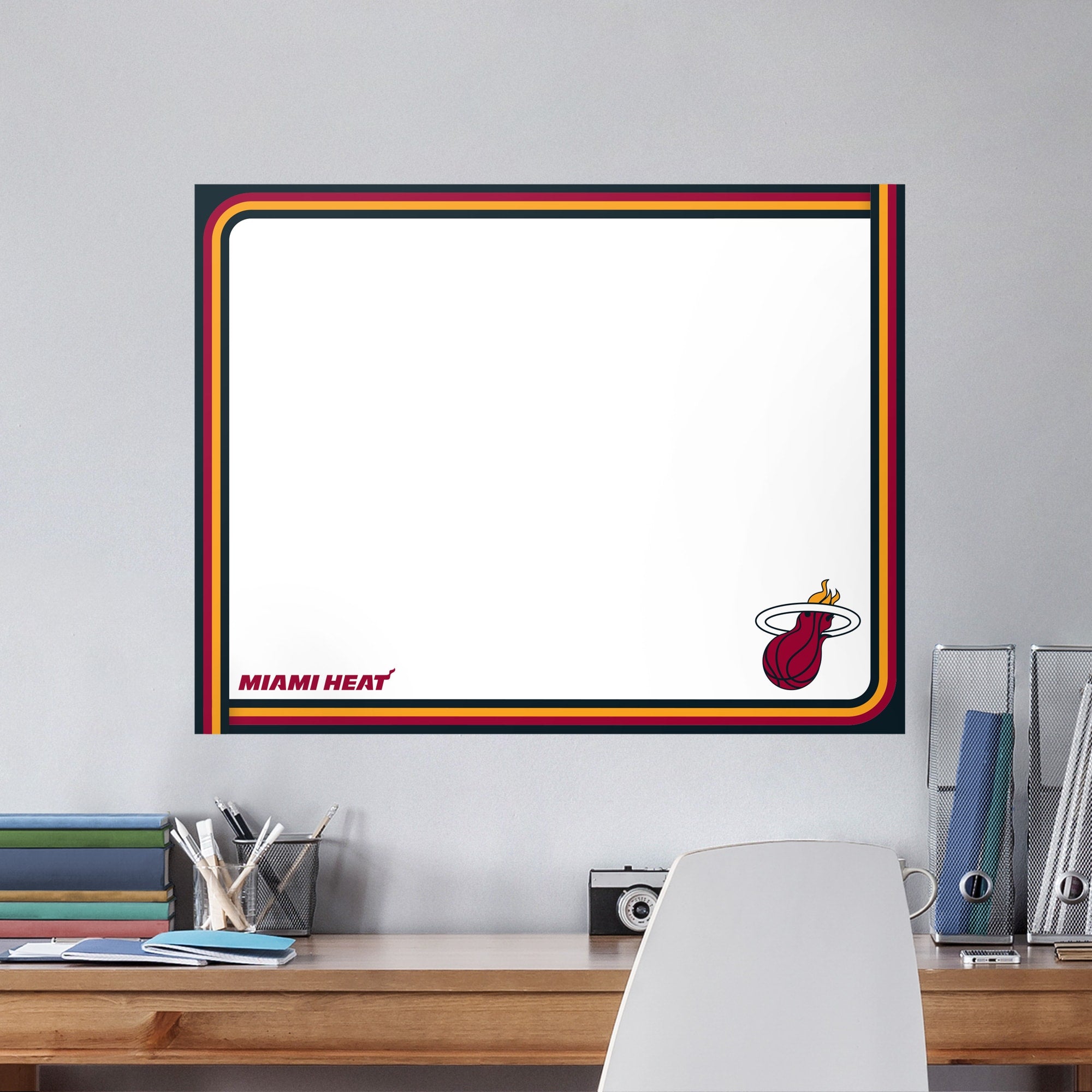 Miami Heat for Miami Heat: Dry Erase Whiteboard - Officially Licensed NBA Removable Wall Decal XL by Fathead | Vinyl