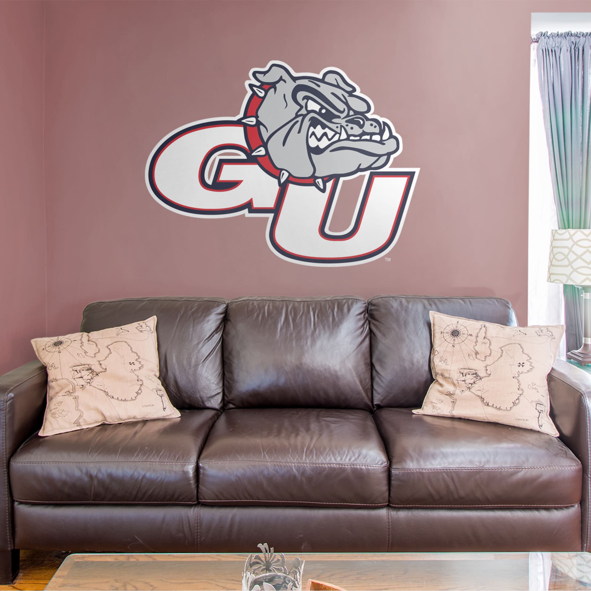 Gonzaga Bulldogs: Logo - Officially Licensed Removable Wall Decal 51.0"W x 38.0"H by Fathead | Vinyl
