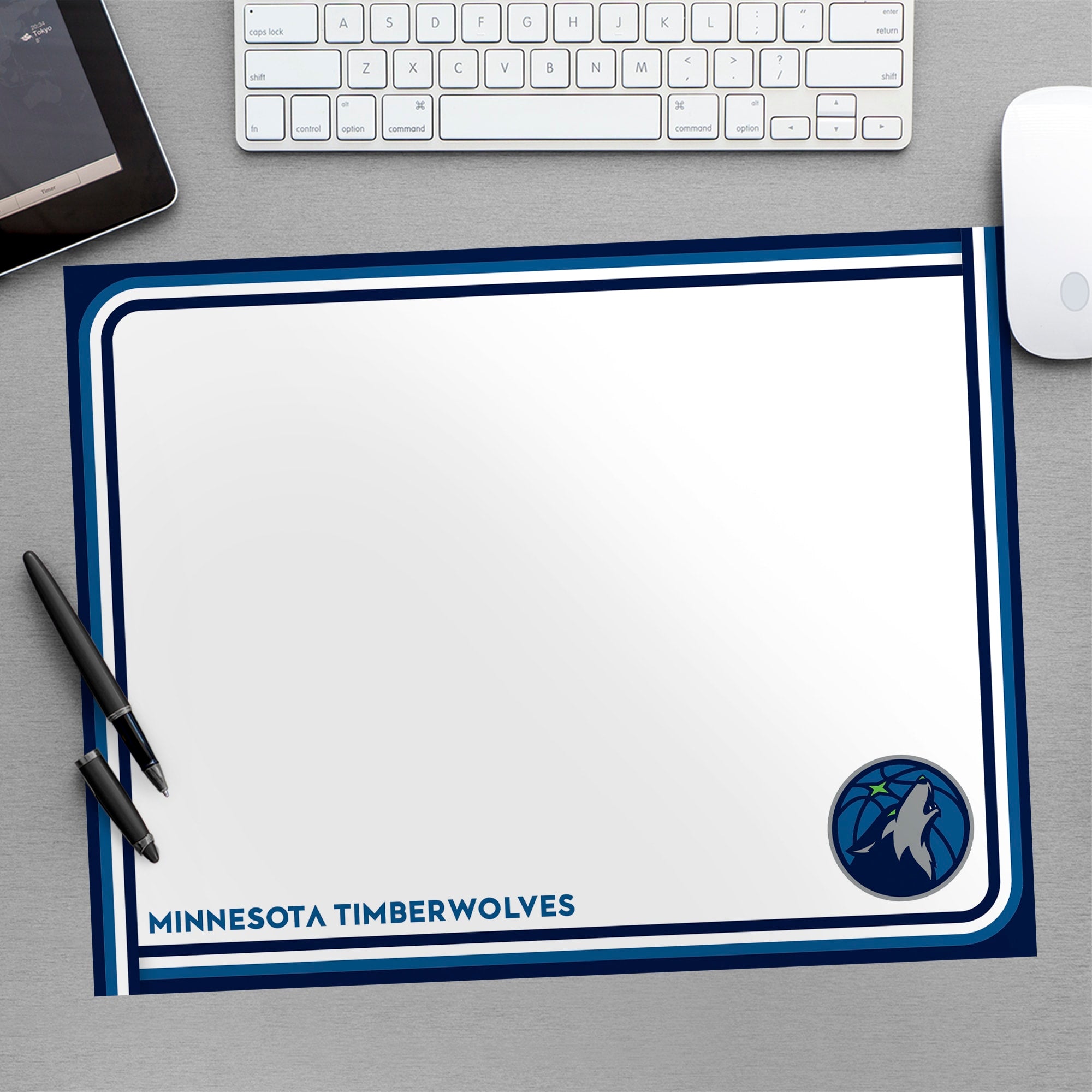 Minnesota Timberwolves for Minnesota Timberwolves: Dry Erase Whiteboard - Officially Licensed NBA Removable Wall Decal Large by