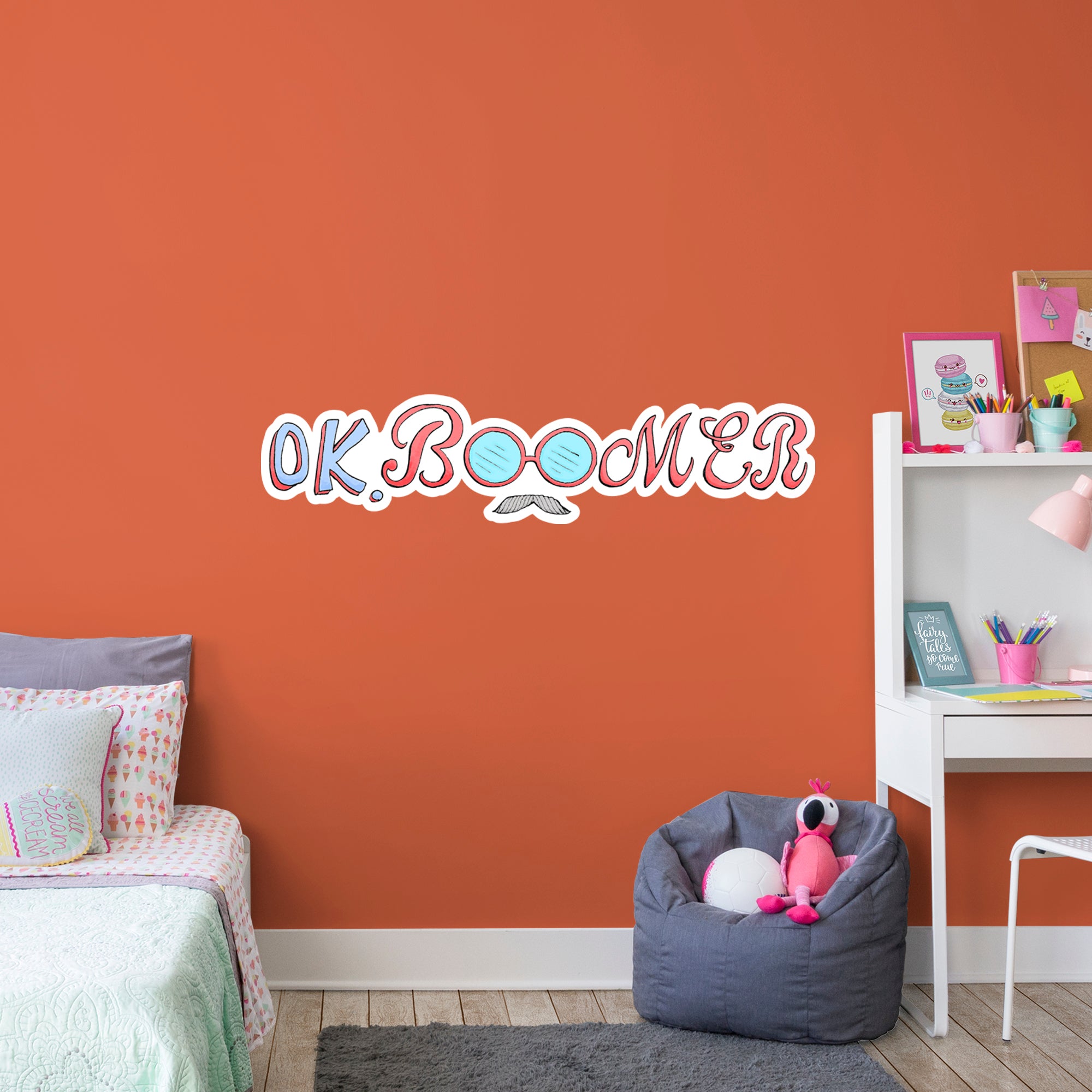 Ok Boomer - Officially Licensed Big Moods Removable Wall Decal Giant Decal (13"W x 51"H) by Fathead | Vinyl