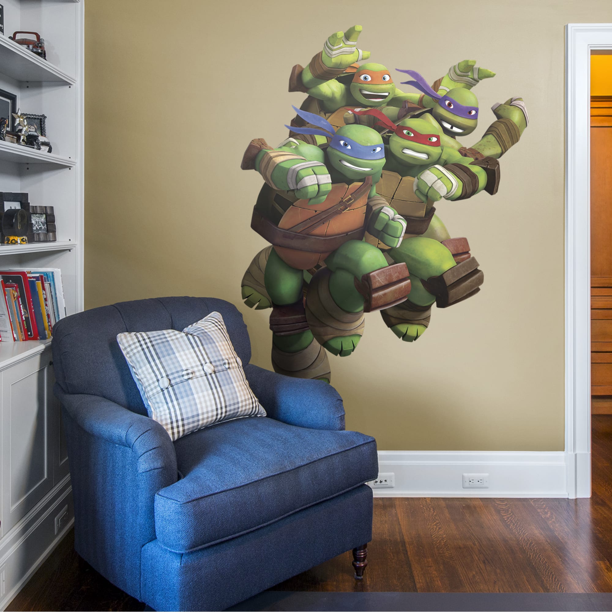 Teenage Mutant Ninja Turtles: Heroes in a Half Shell - Officially Licensed Removable Wall Decal 54.0"W x 71.0"H by Fathead | Vin